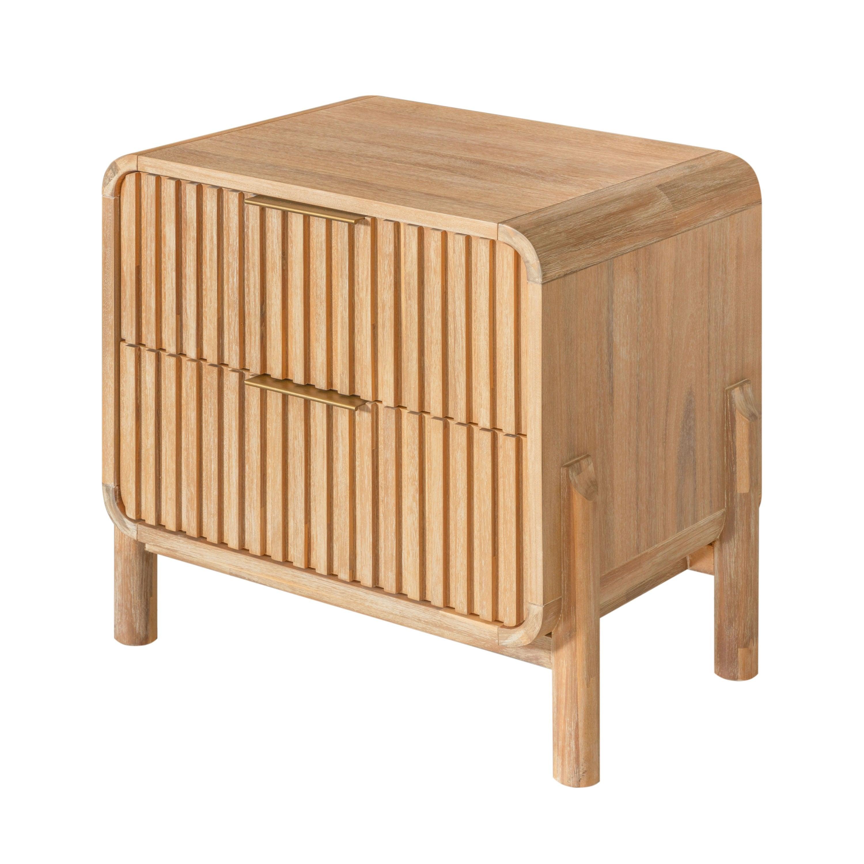 Modrest Mikala Modern Natural Nightstand