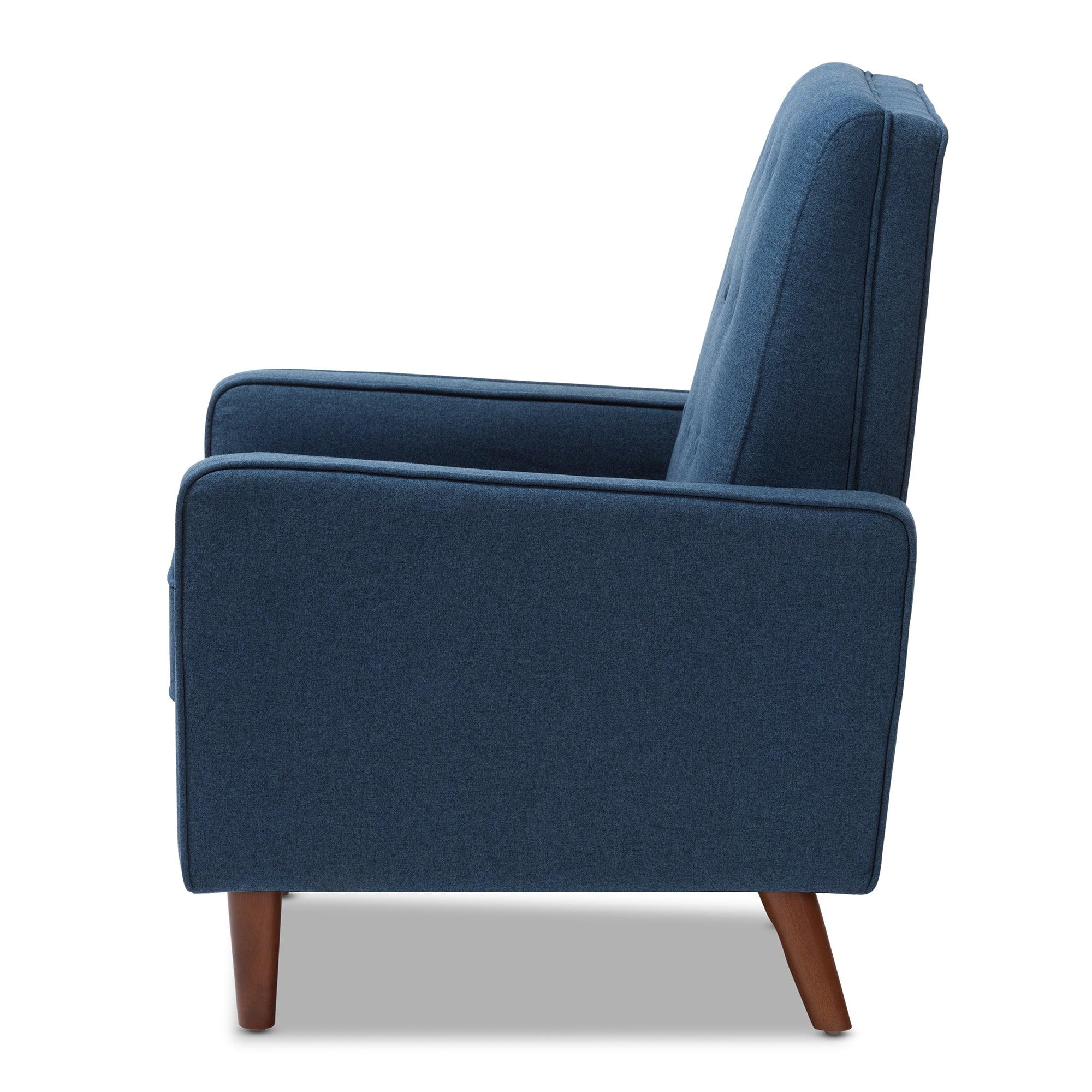 Mathias Mid-century Modern Fabric Upholstered Lounge Chair