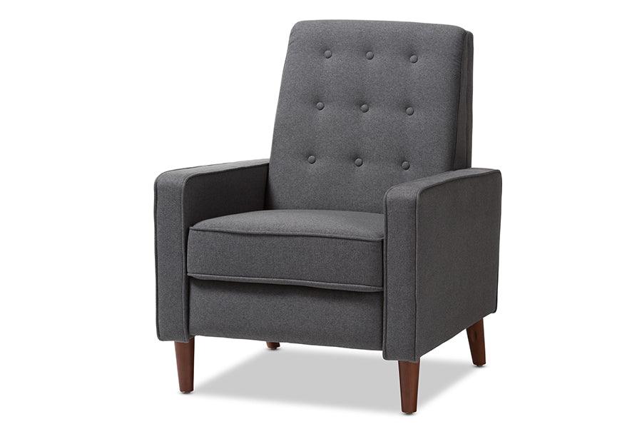 Mathias Mid-century Modern Fabric Upholstered Lounge Chair