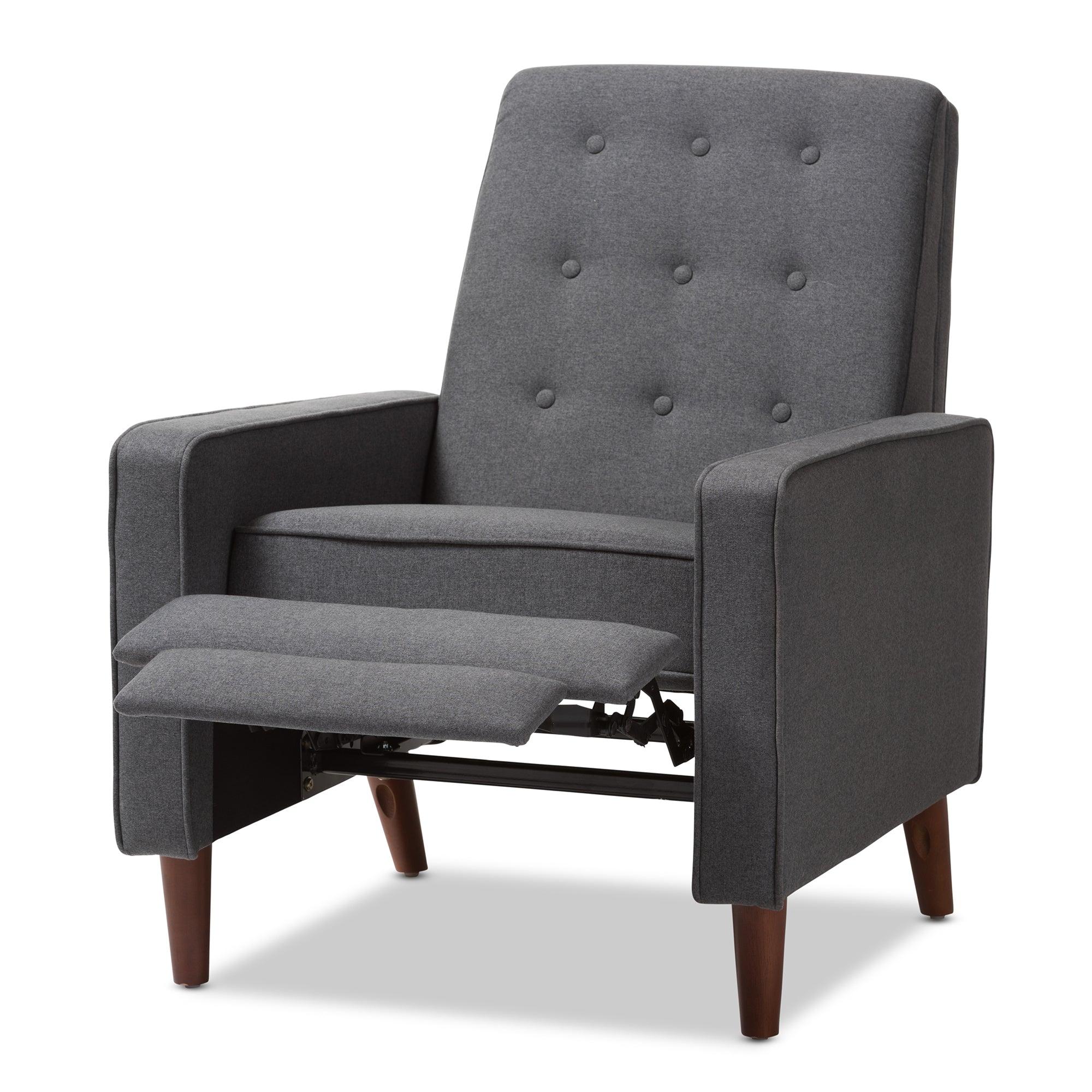 Mathias Mid-century Modern Fabric Upholstered Lounge Chair