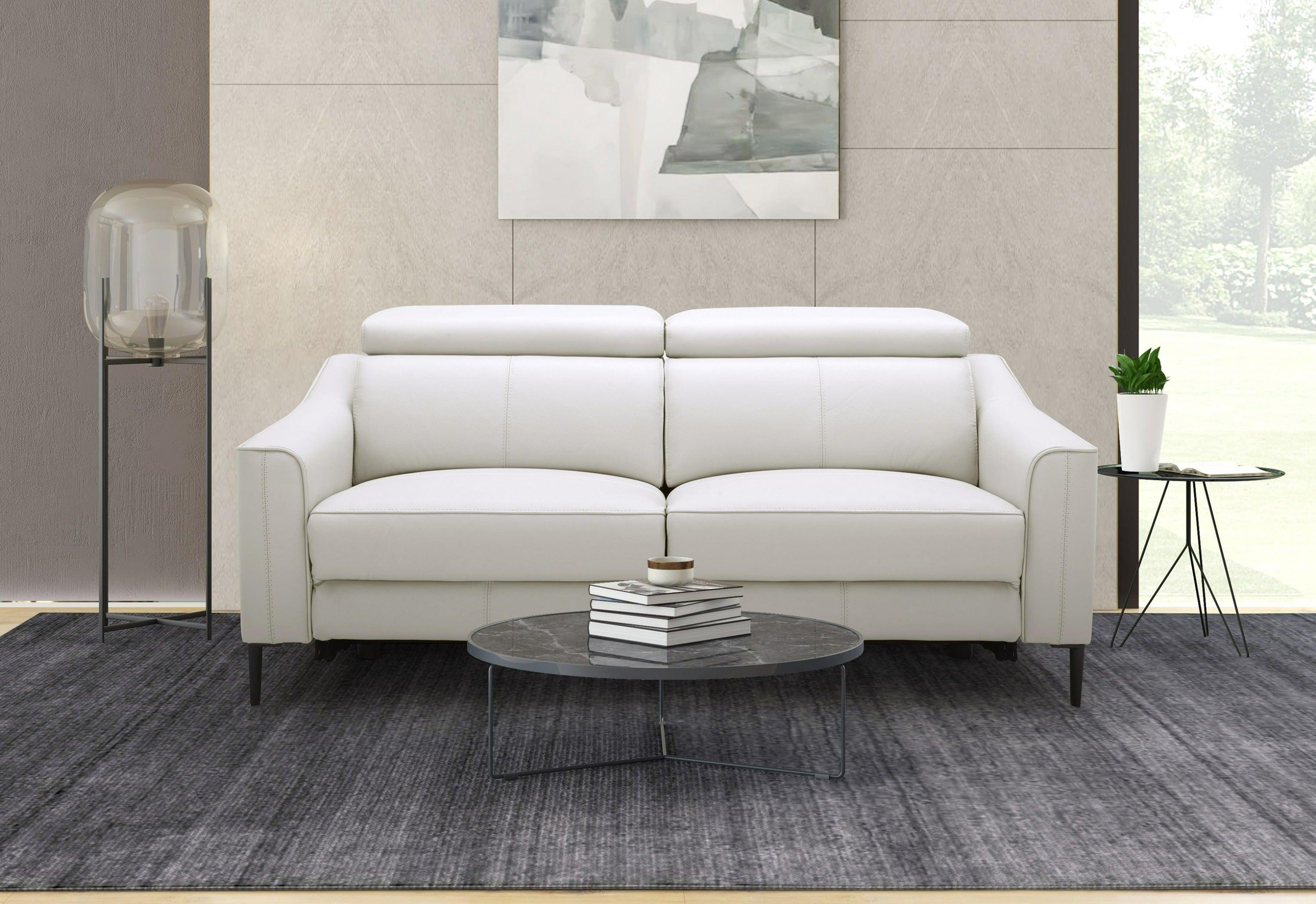 Divani Casa Eden Modern Leather Sofa With 2 Recliners