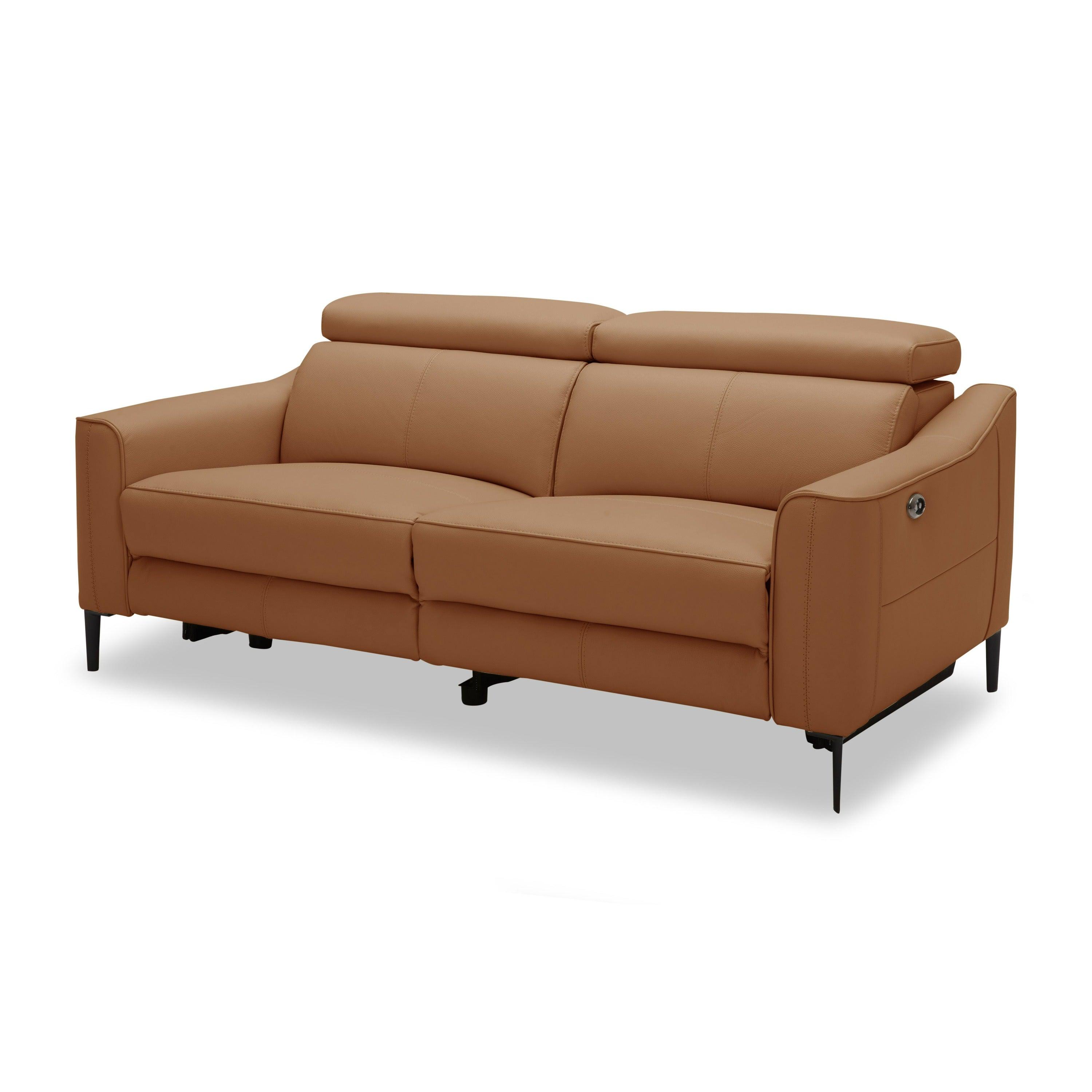 Divani Casa Eden Modern Leather Sofa With 2 Recliners