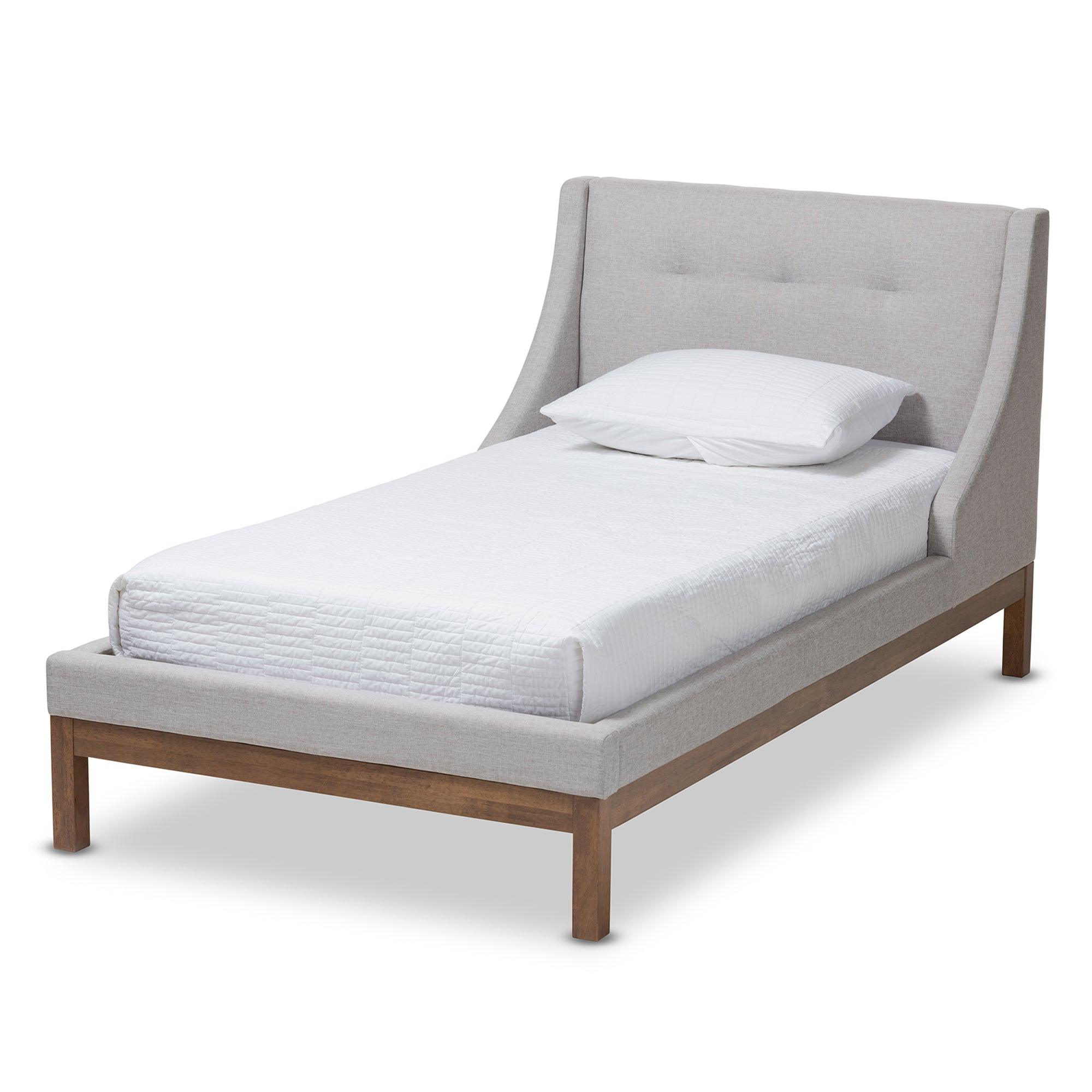 Louvain Modern and Contemporary ish Fabric Upholstered -Finished d Platform Bed