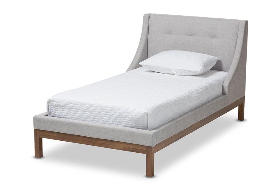 Louvain Modern and Contemporary ish Fabric Upholstered -Finished d Platform Bed