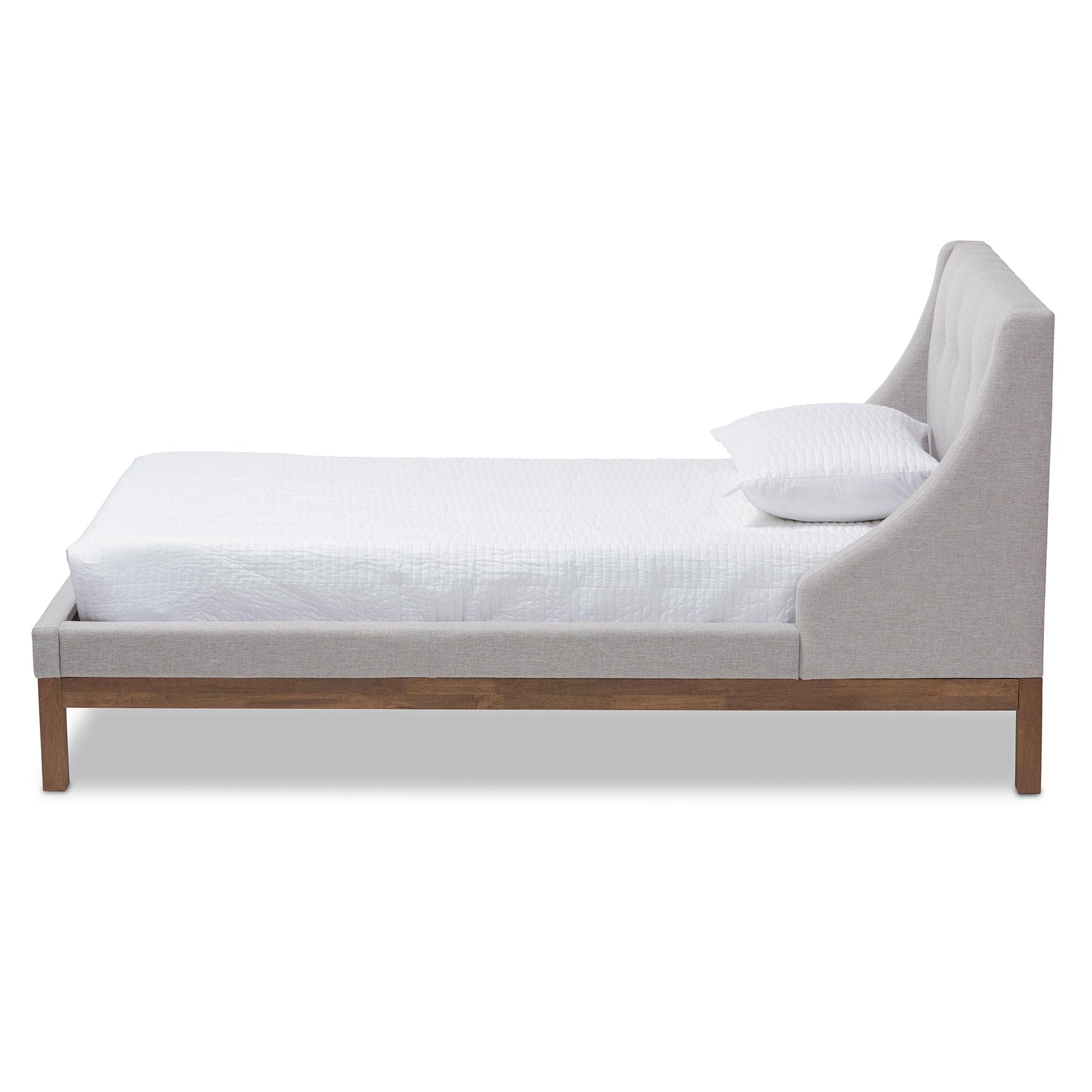 Louvain Modern and Contemporary ish Fabric Upholstered -Finished d Platform Bed