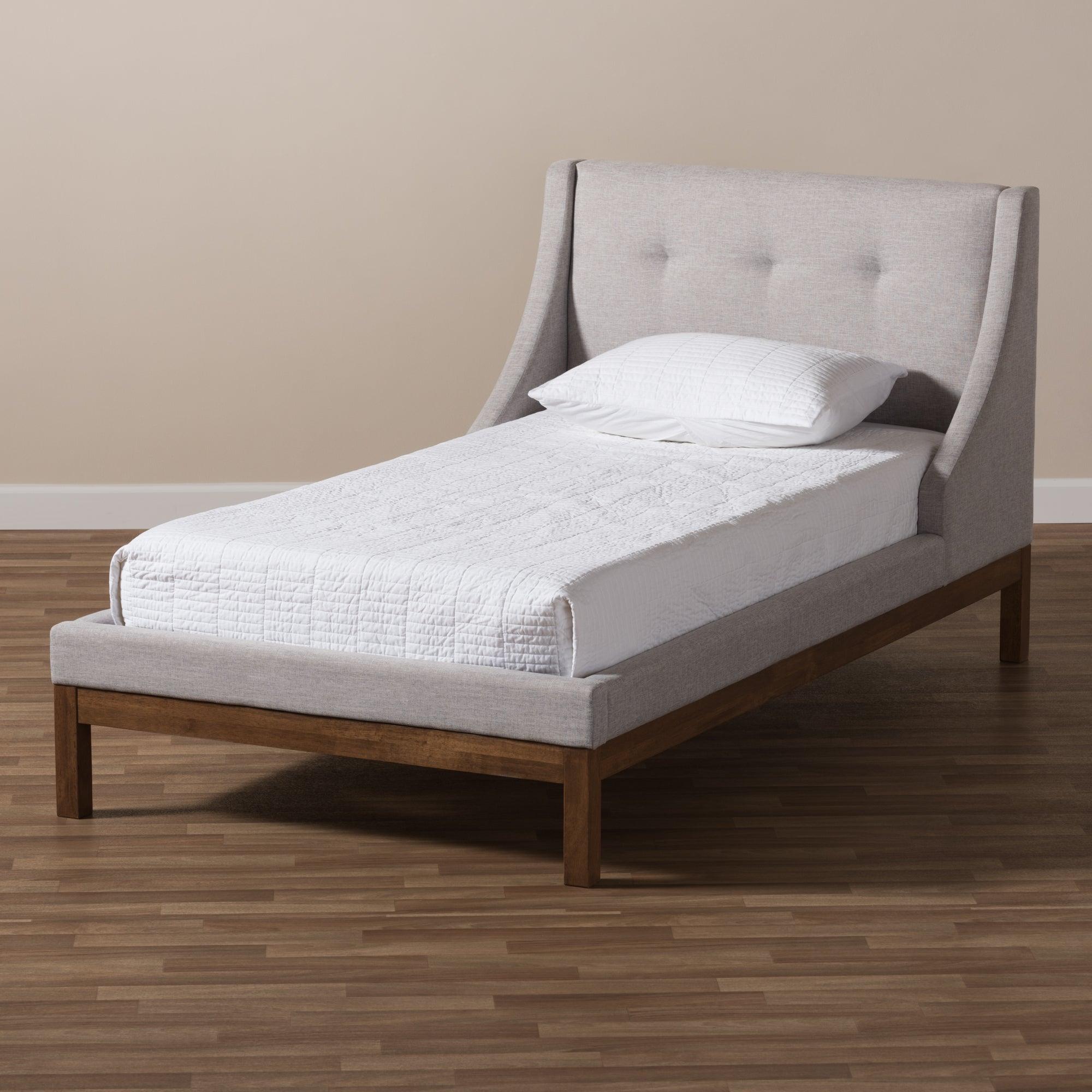 Louvain Modern and Contemporary ish Fabric Upholstered -Finished d Platform Bed