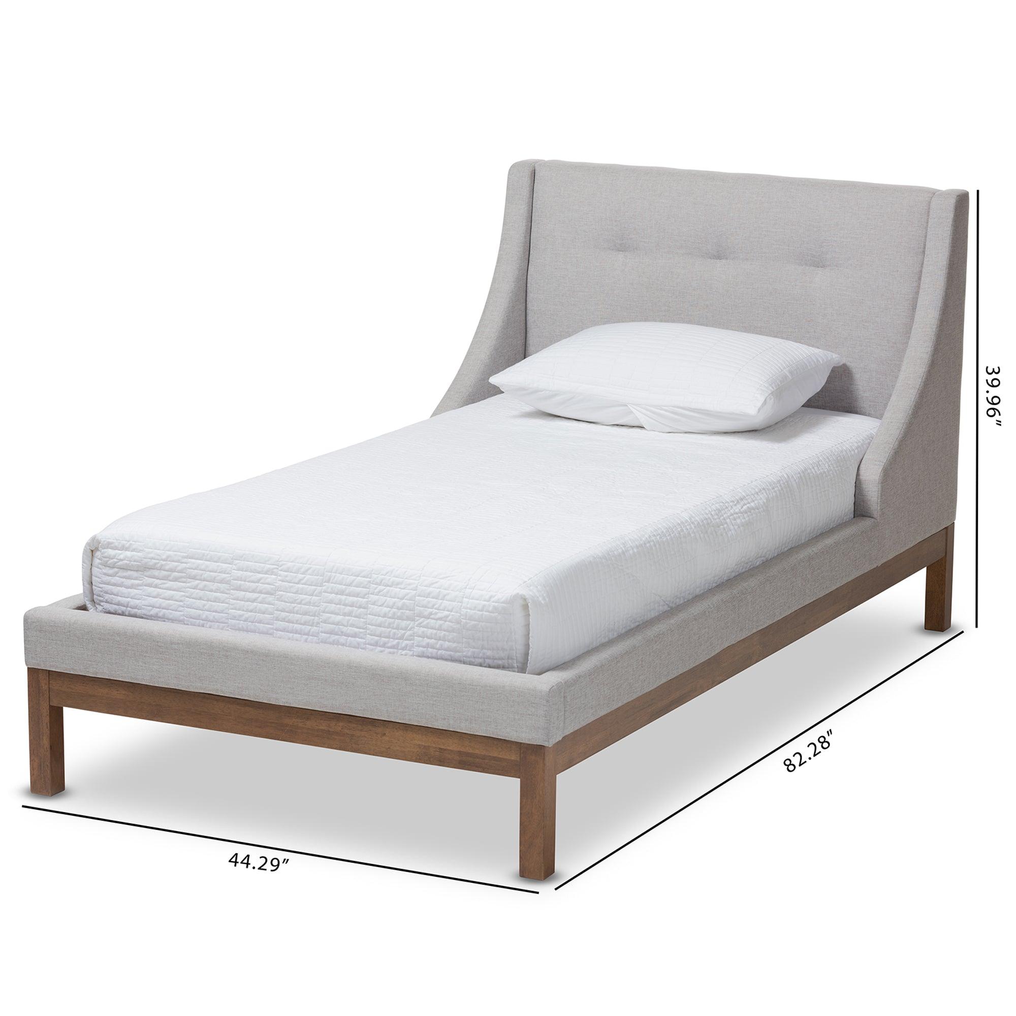 Louvain Modern and Contemporary ish Fabric Upholstered -Finished d Platform Bed