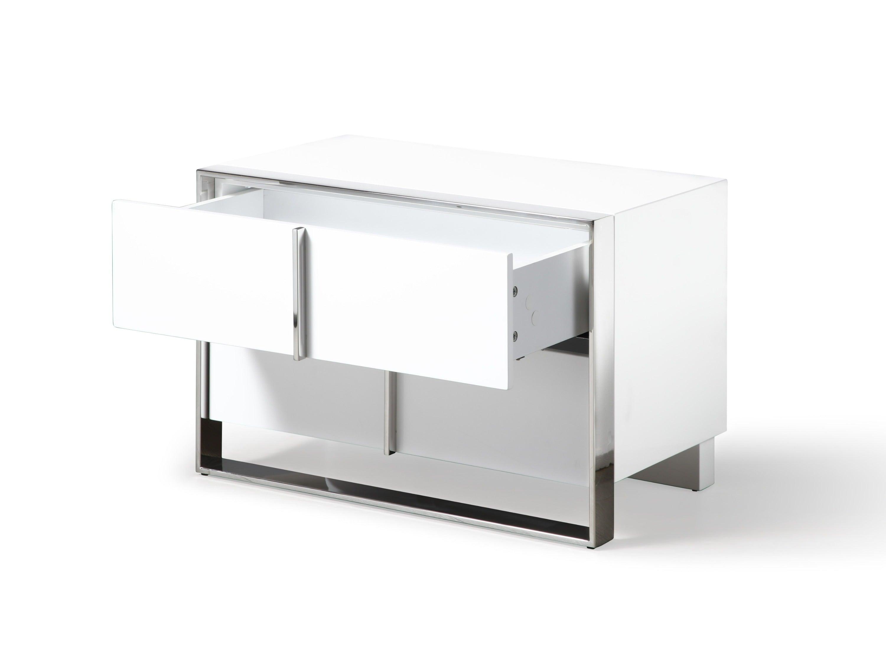 Modrest Cartier Modern Stainless Steel Nightstand