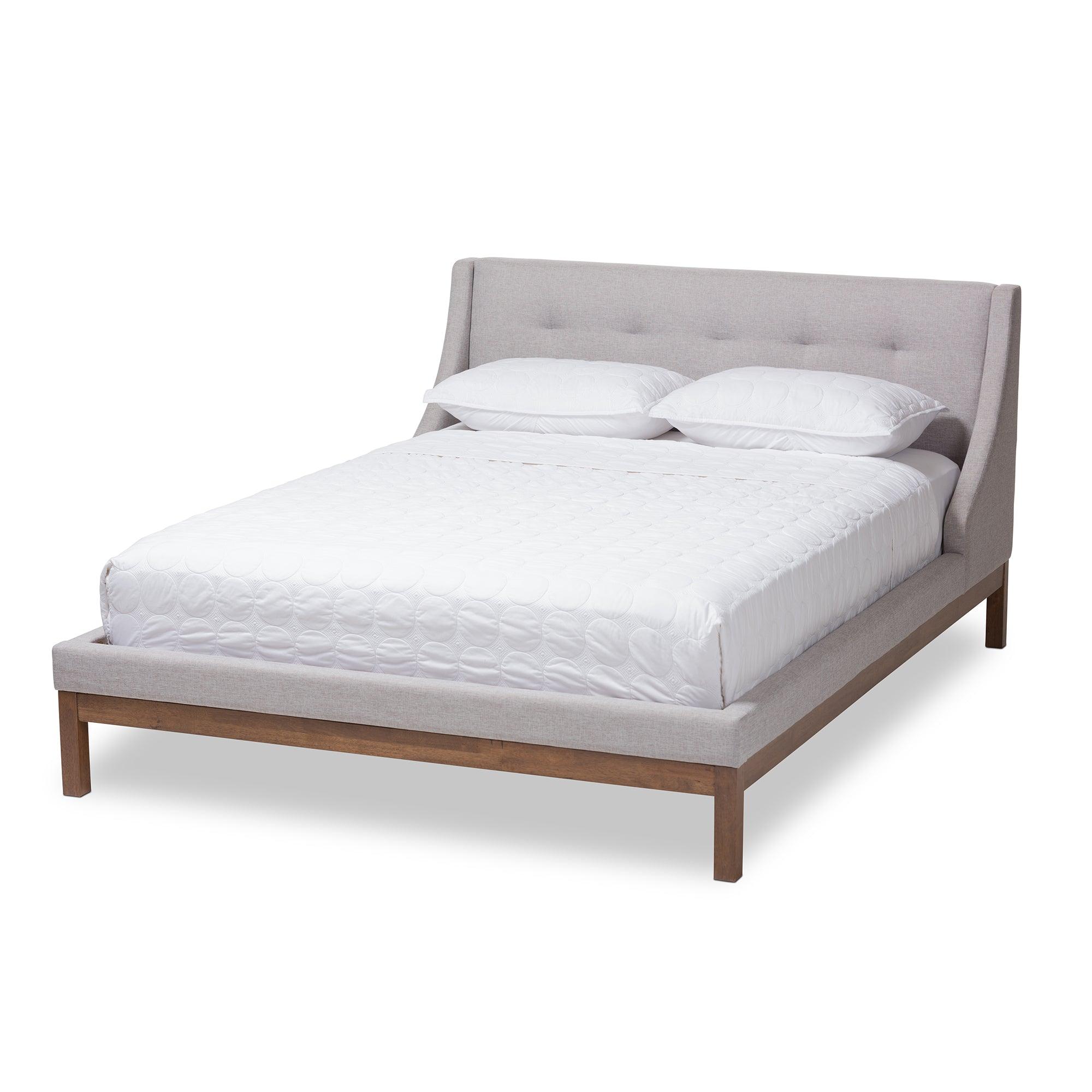 Louvain Modern and Contemporary ish Fabric Upholstered -Finished d Platform Bed