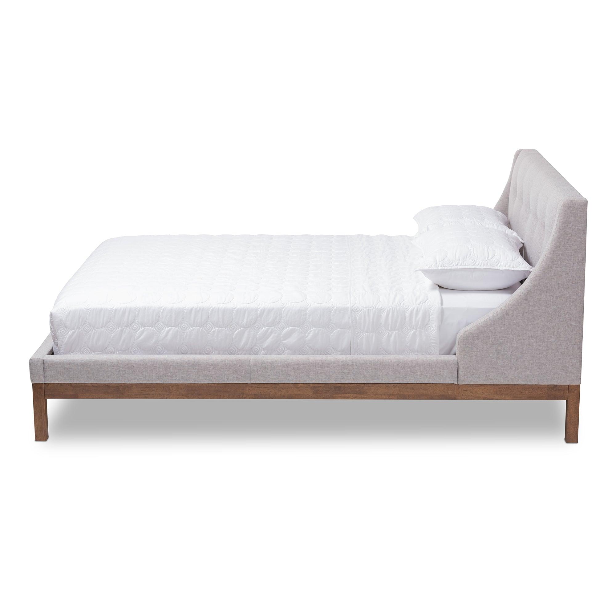 Louvain Modern and Contemporary ish Fabric Upholstered -Finished d Platform Bed