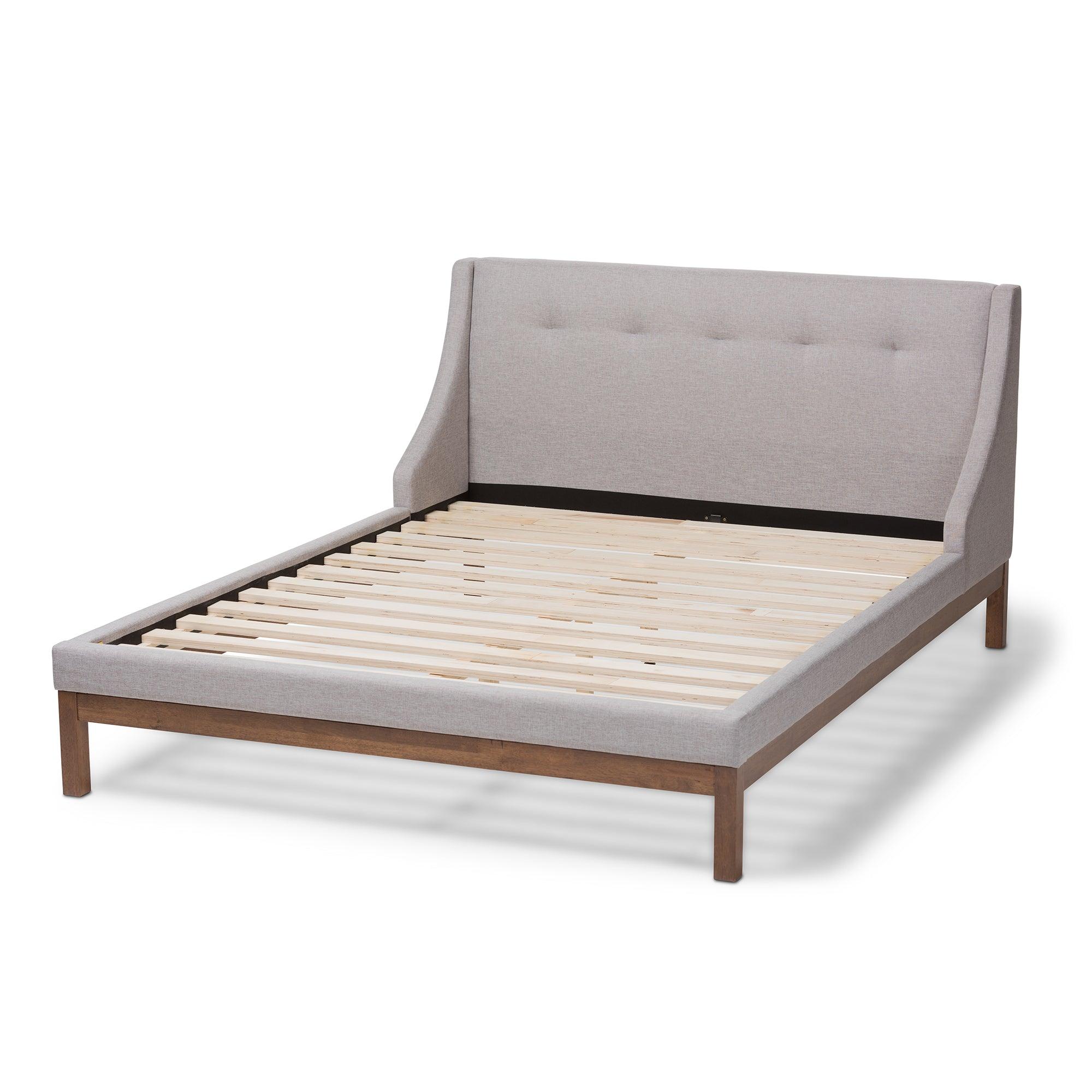 Louvain Modern and Contemporary ish Fabric Upholstered -Finished d Platform Bed