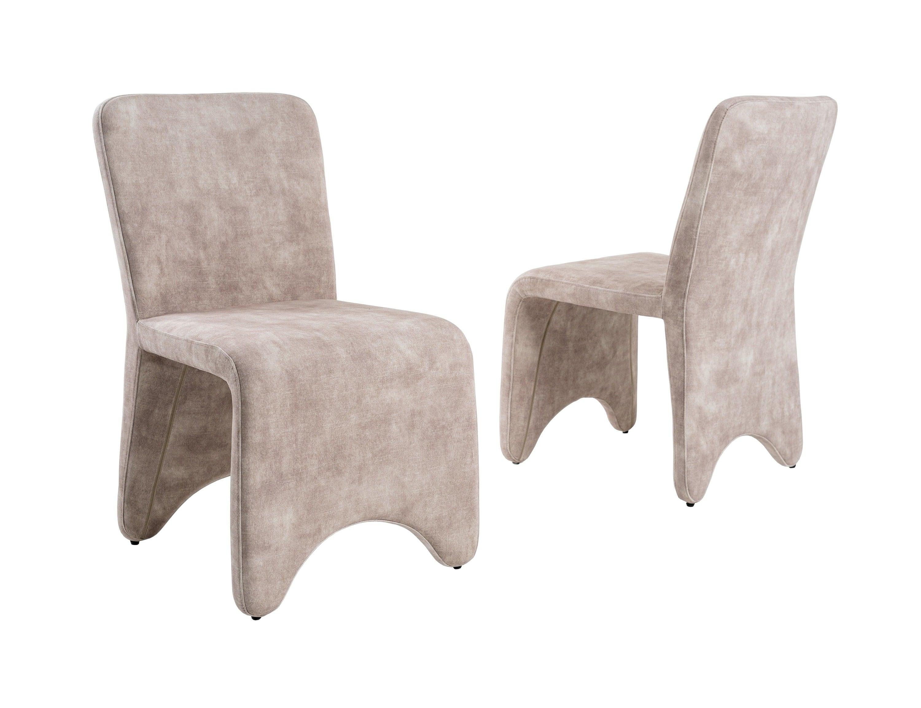 Modrest Ditka Modern Velvet Dining Chair (Set of 2)