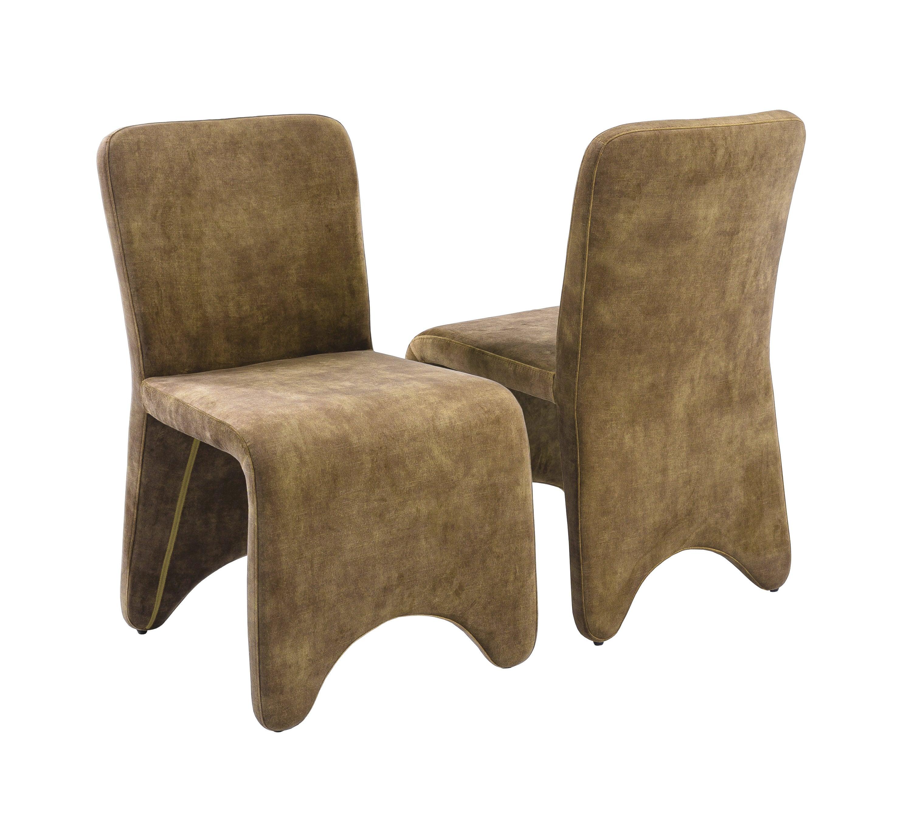 Modrest Ditka Modern Velvet Dining Chair (Set of 2)