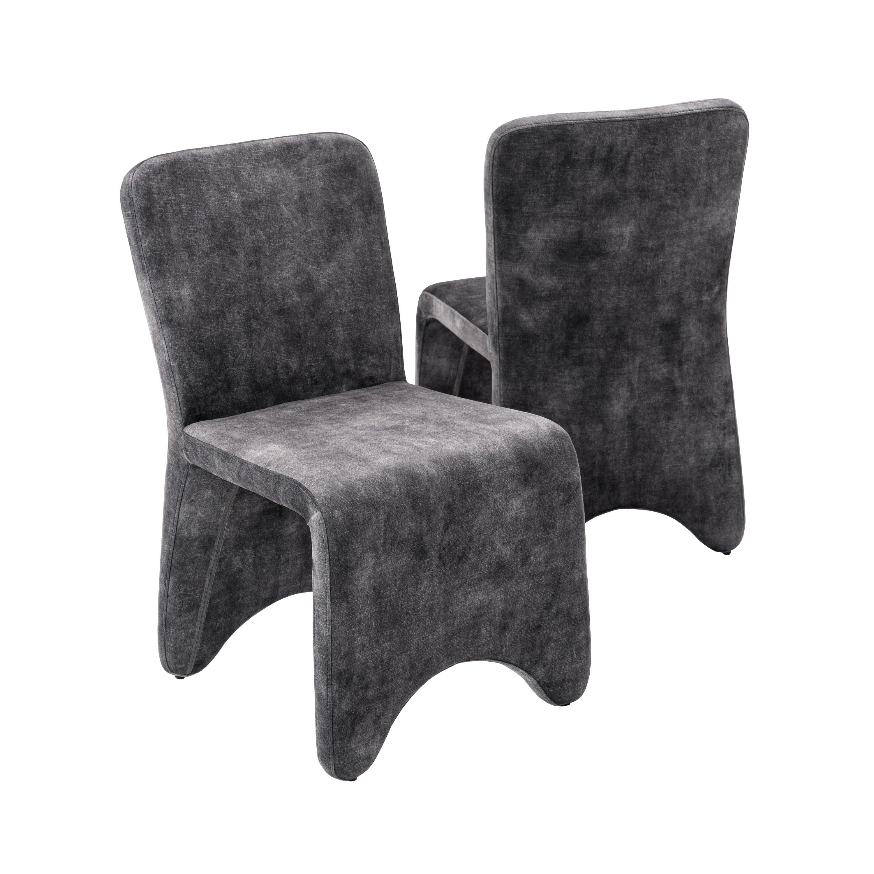 Modrest Ditka Modern Velvet Dining Chair (Set of 2)