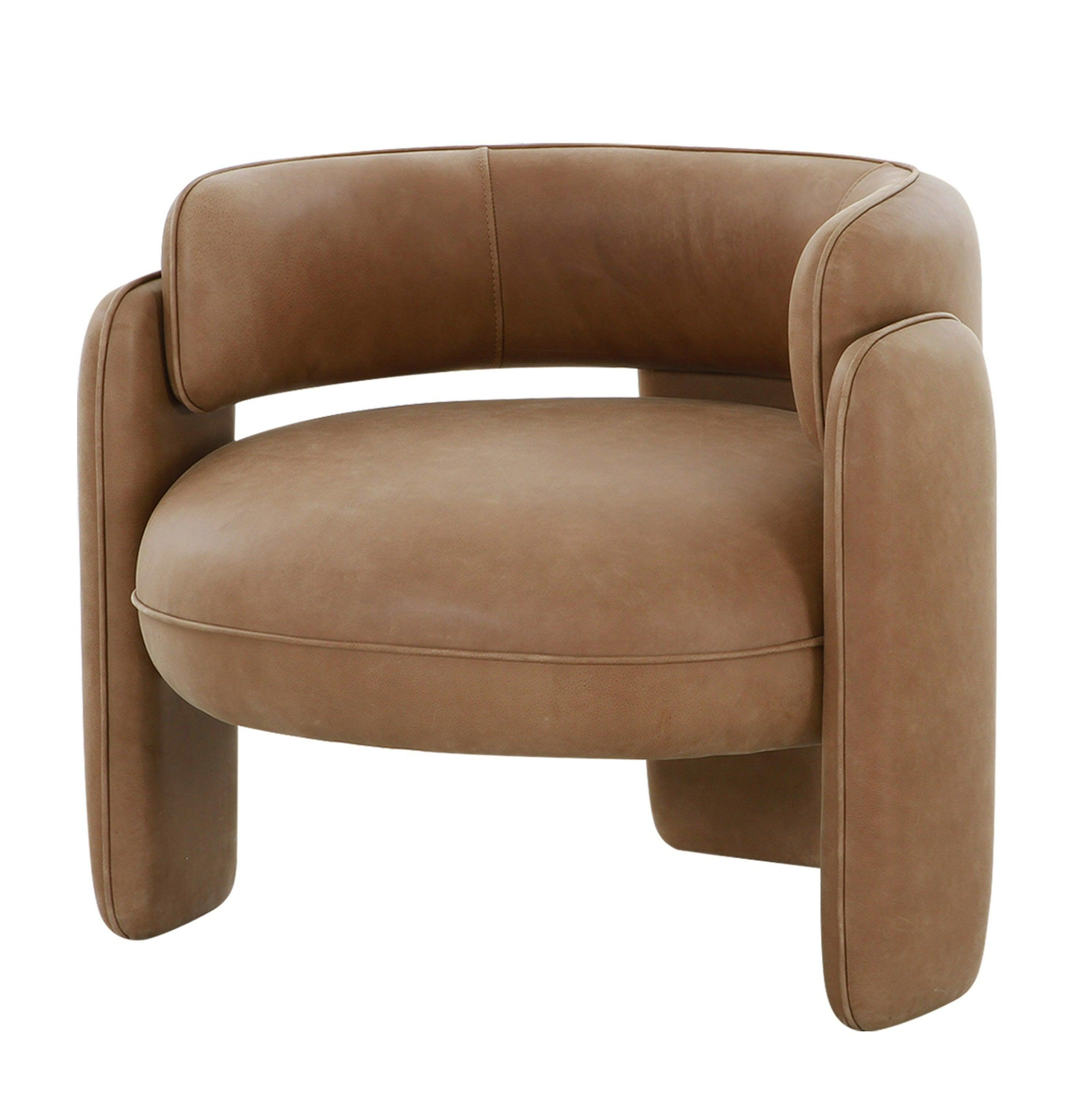 Modrest Tioga Modern Leather Accent Chair