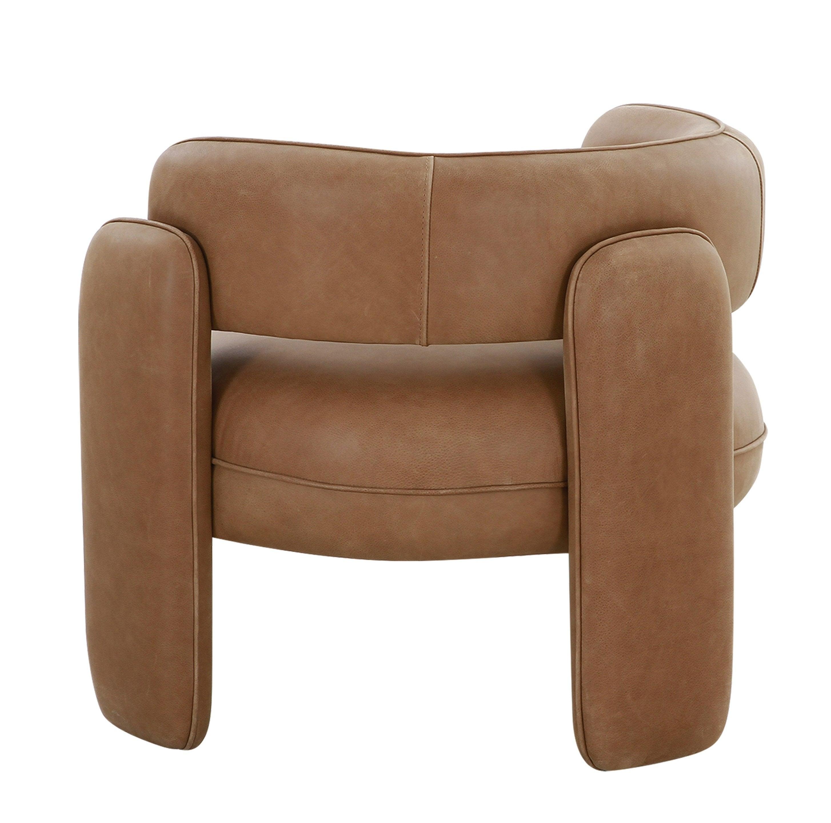 Modrest Tioga Modern Leather Accent Chair