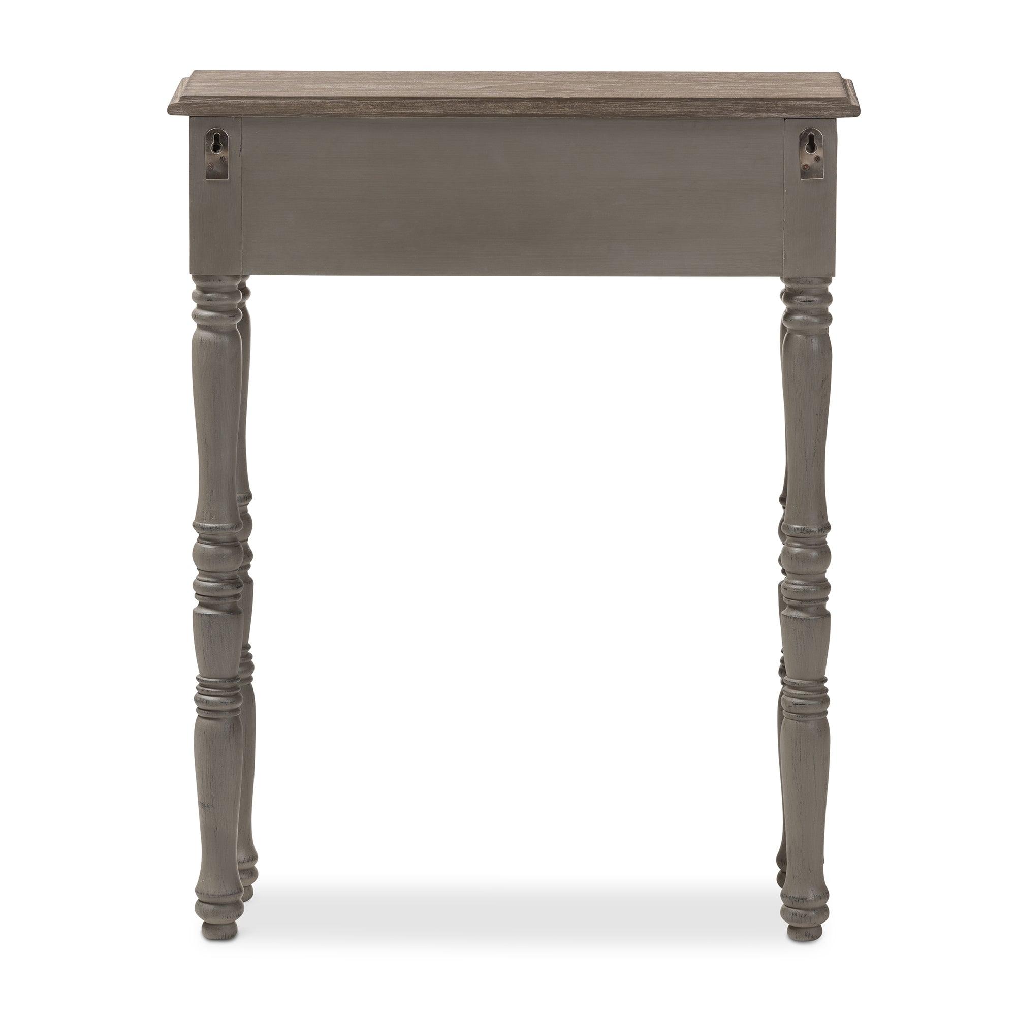 Noemie Country Cottage Farmhouse Finished 1-Drawer Console Table