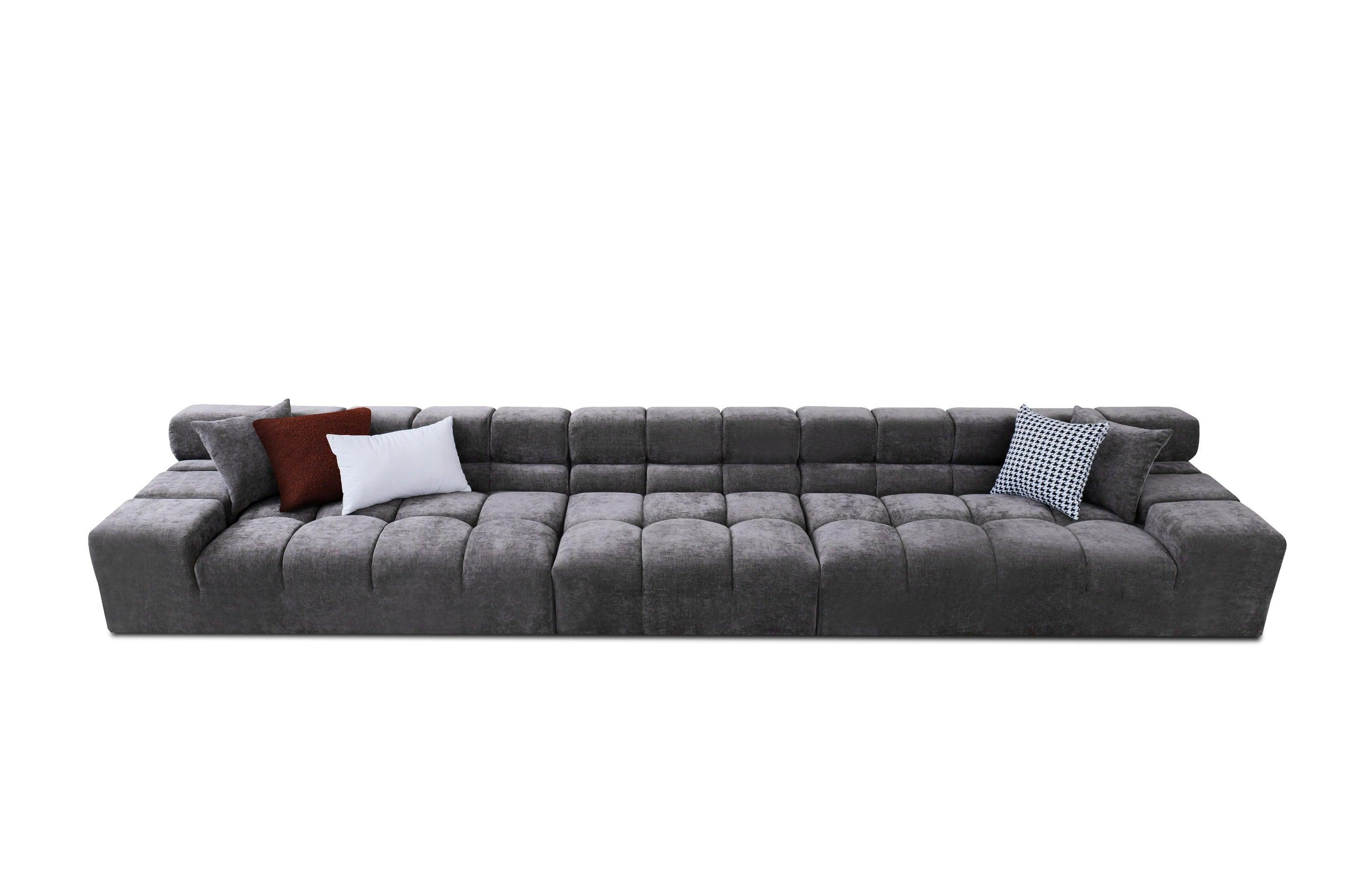 Divani Casa Rhonda Modern Fabric 4Seater Sofa