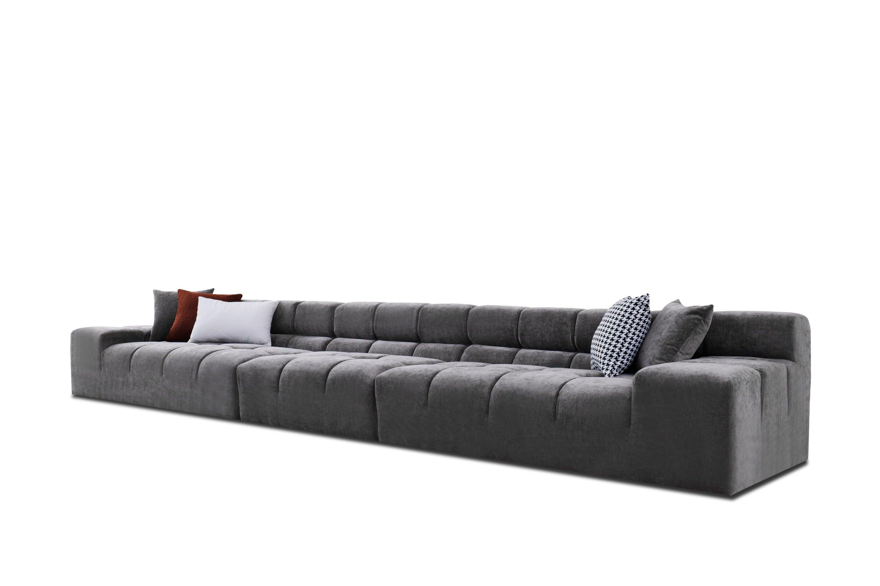 Divani Casa Rhonda Modern Fabric 4Seater Sofa