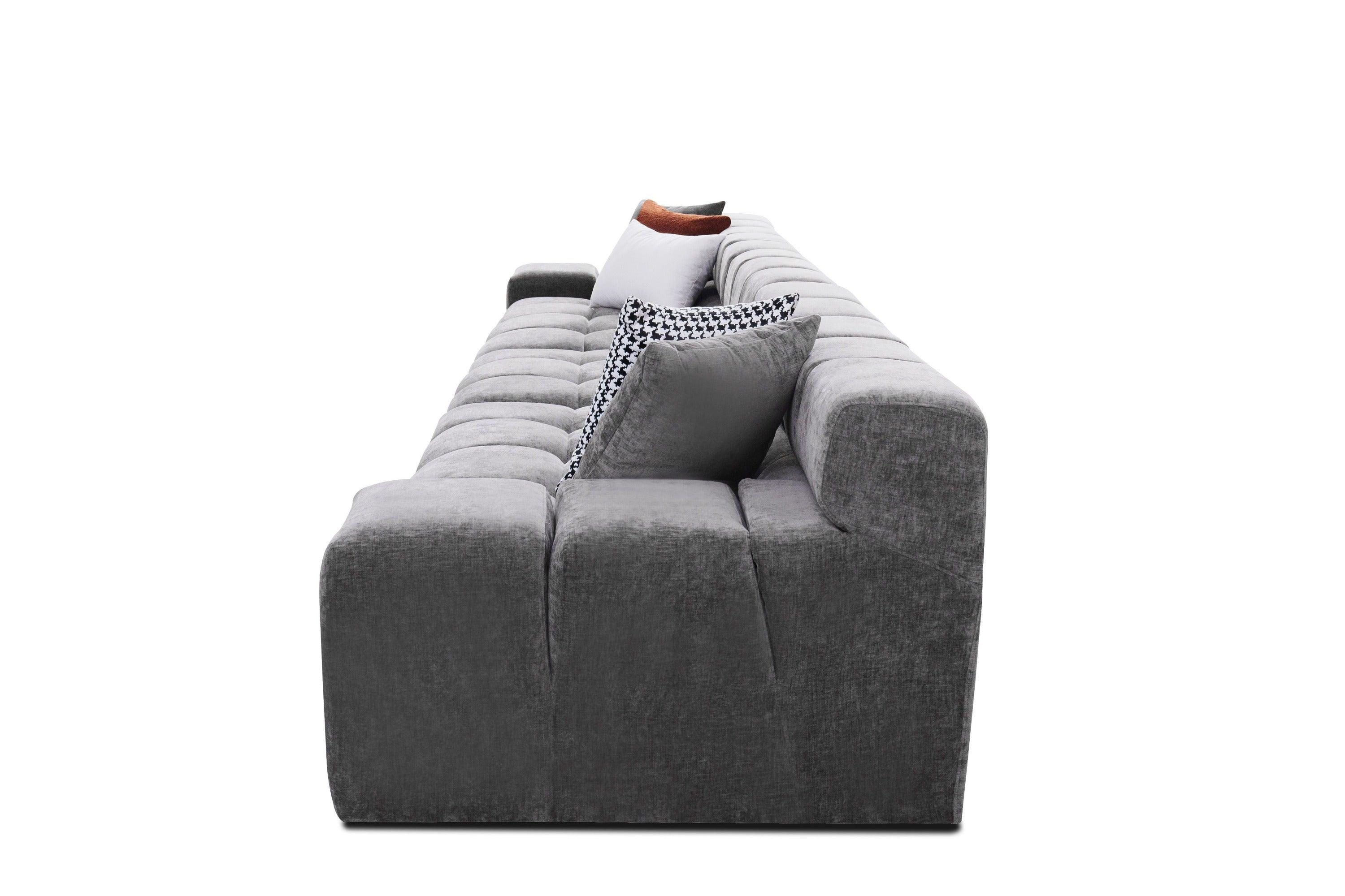 Divani Casa Rhonda Modern Fabric 4Seater Sofa