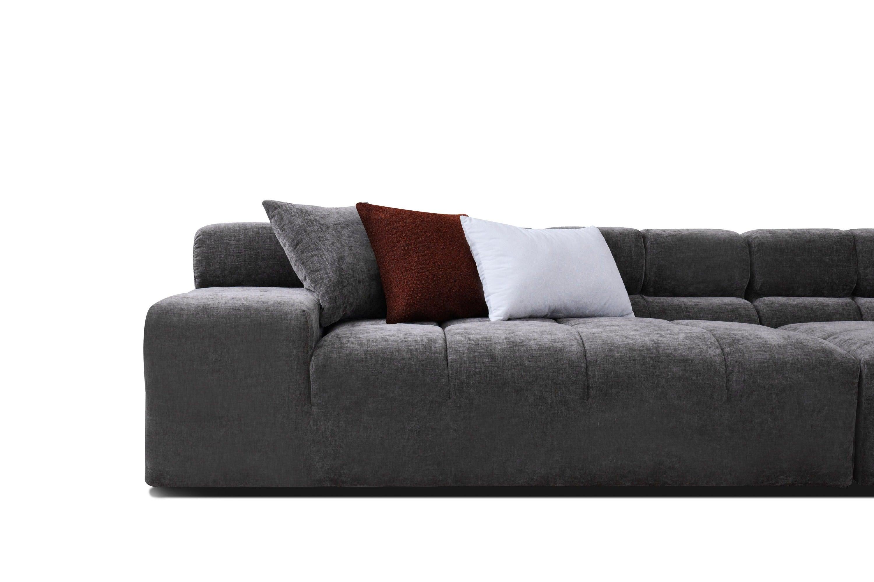 Divani Casa Rhonda Modern Fabric 4Seater Sofa