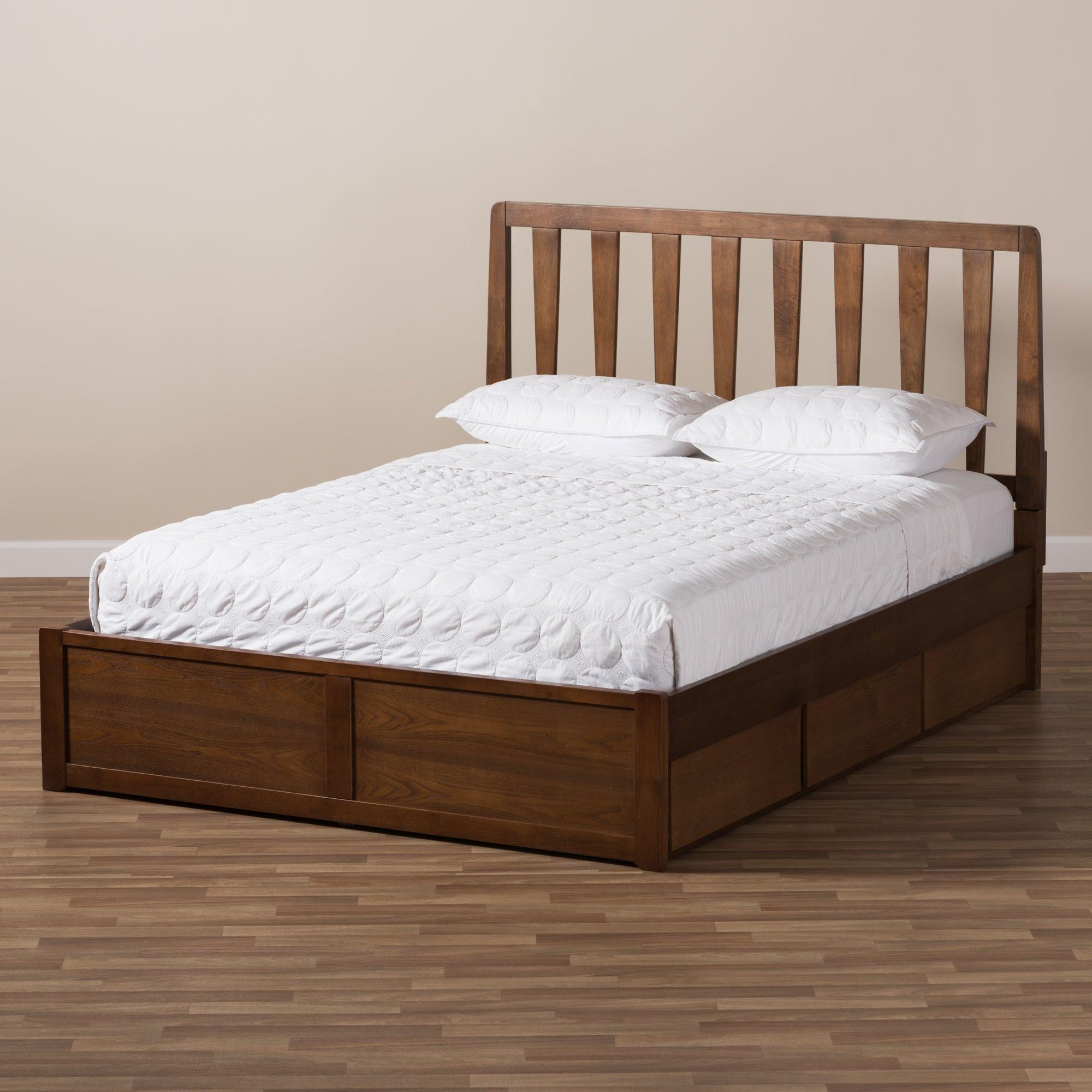 Raurey Modern and Contemporary Finished Storage Platform Bed