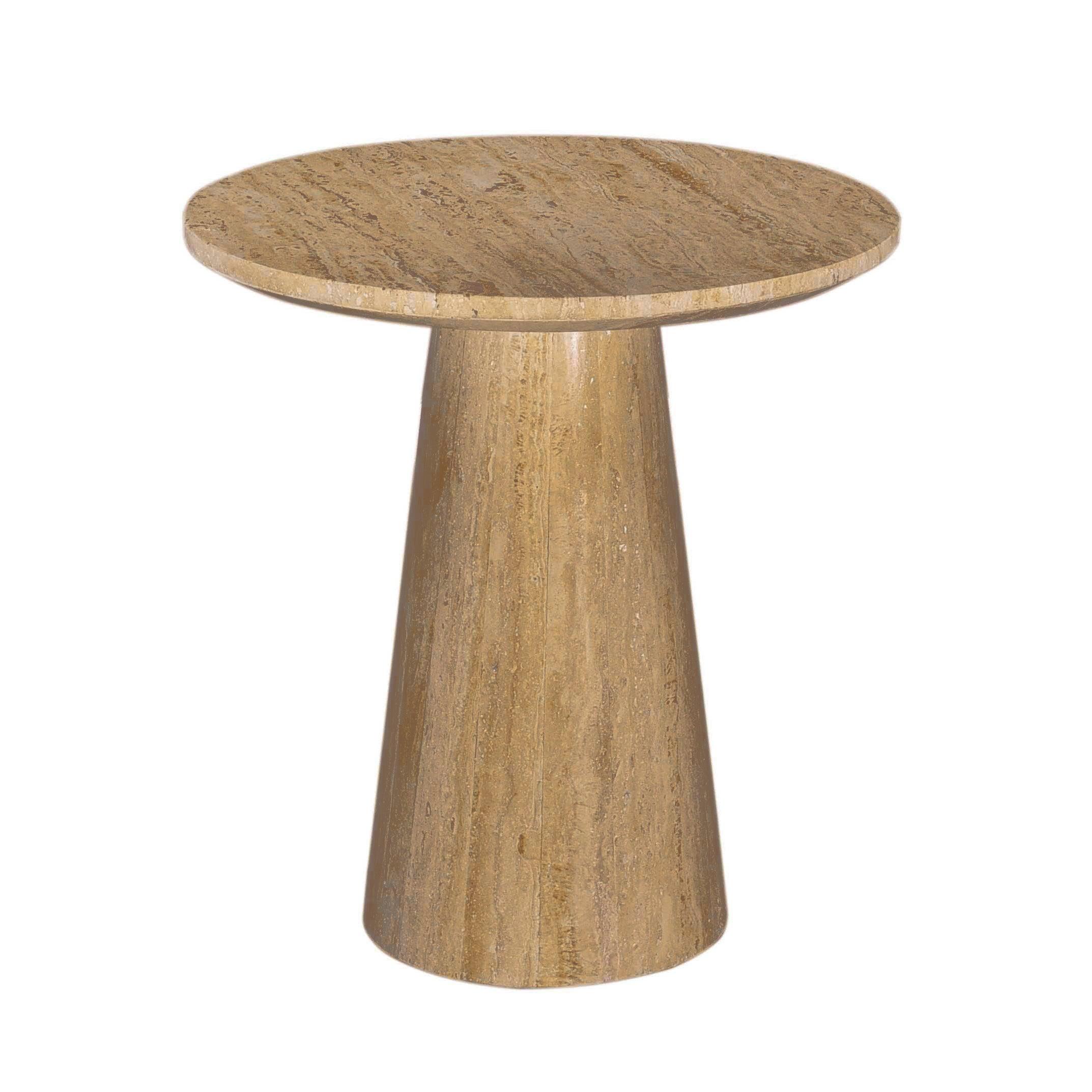 Modrest Velma Modern Travertine Marble End Table