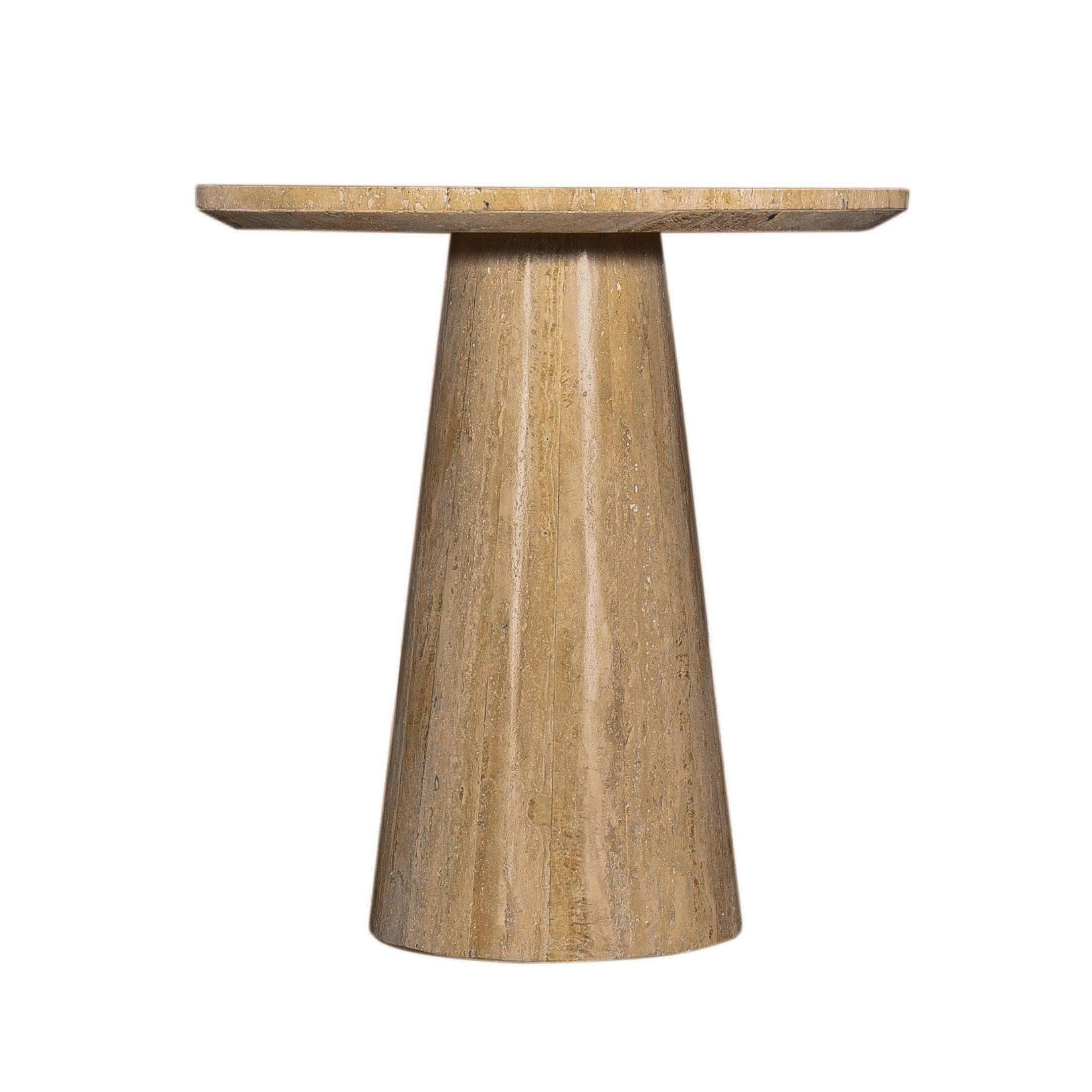 Modrest Velma Modern Travertine Marble End Table