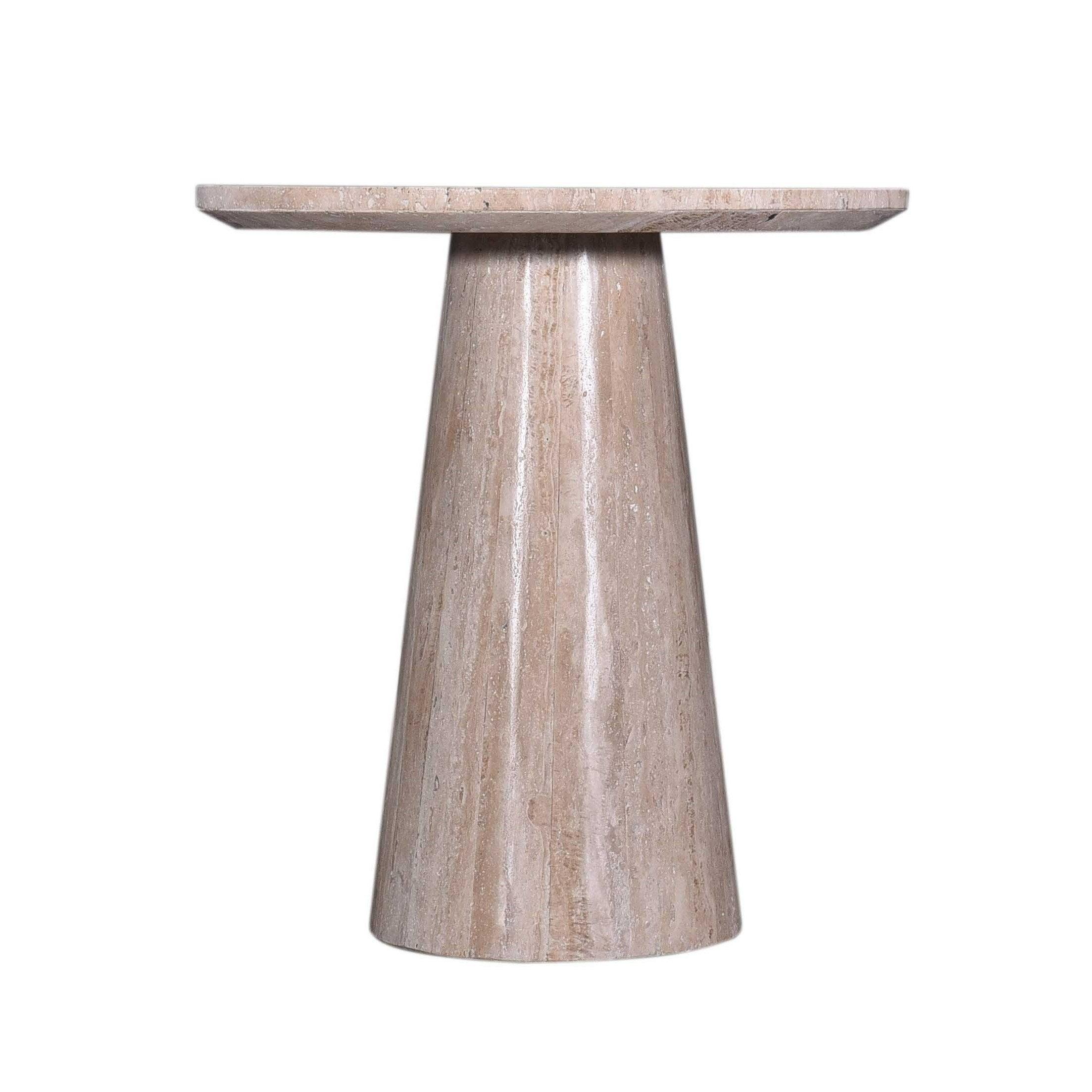 Modrest Velma Modern Travertine Marble End Table