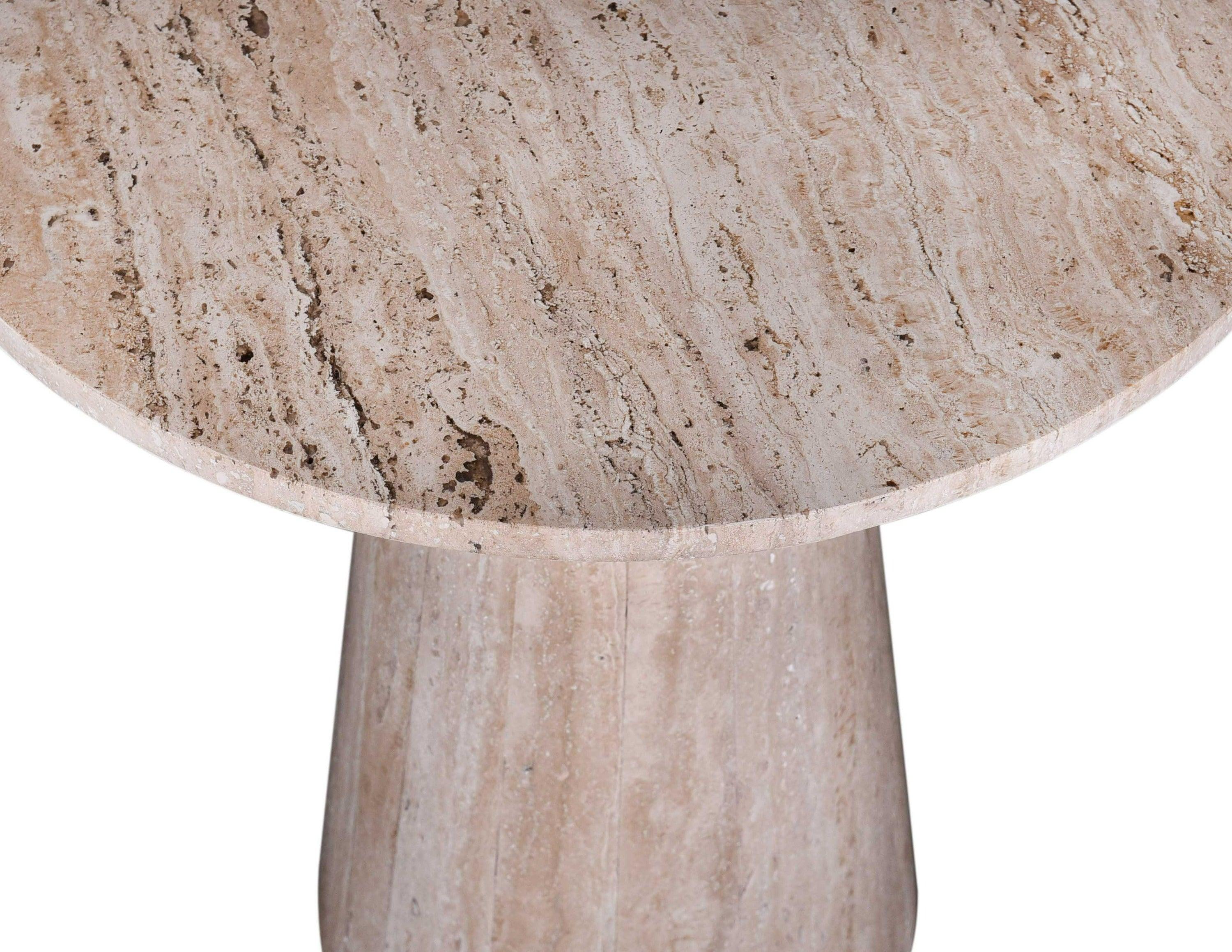 Modrest Velma Modern Travertine Marble End Table