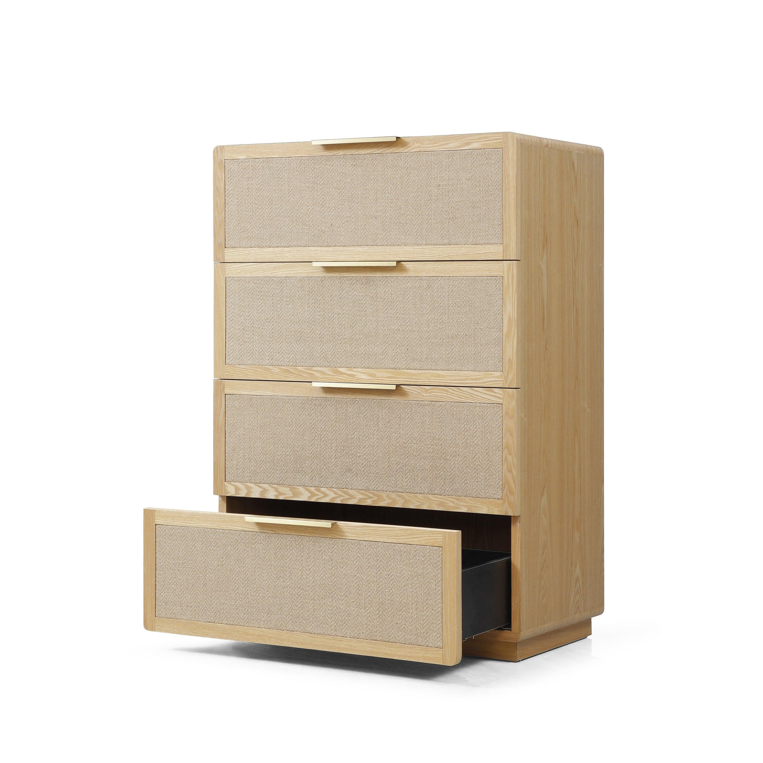 Modrest Gavin Modern Natural Ash Rattan Chest