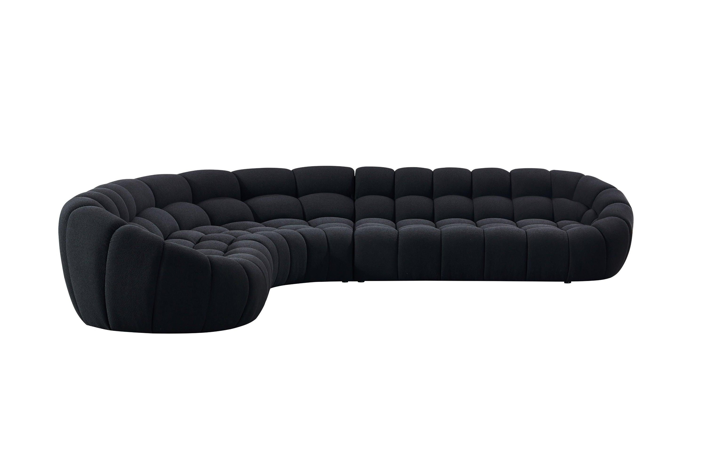 Divani Casa Yolonda Fabric Sectional Sofa