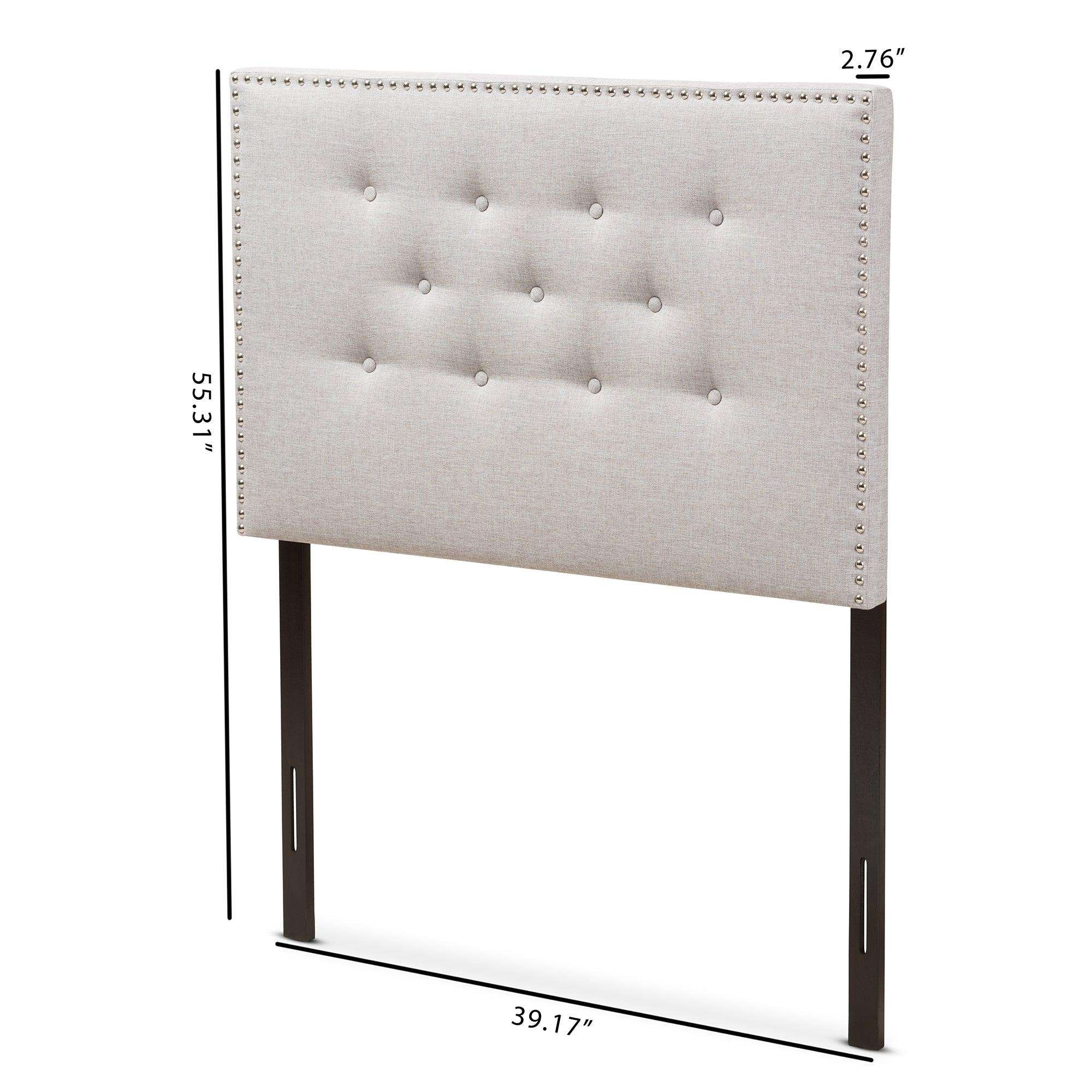 Windsor Modern and Contemporary ish Fabric Upholstered Headboard