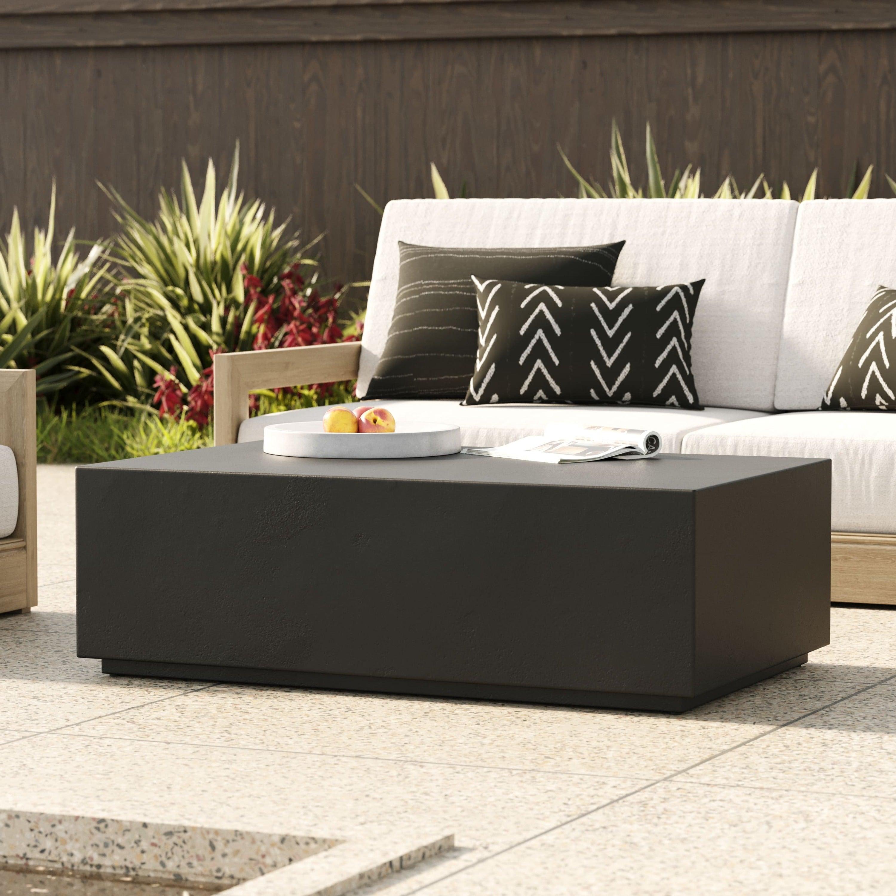 Modrest Fresno Modern Concrete Coffee Table