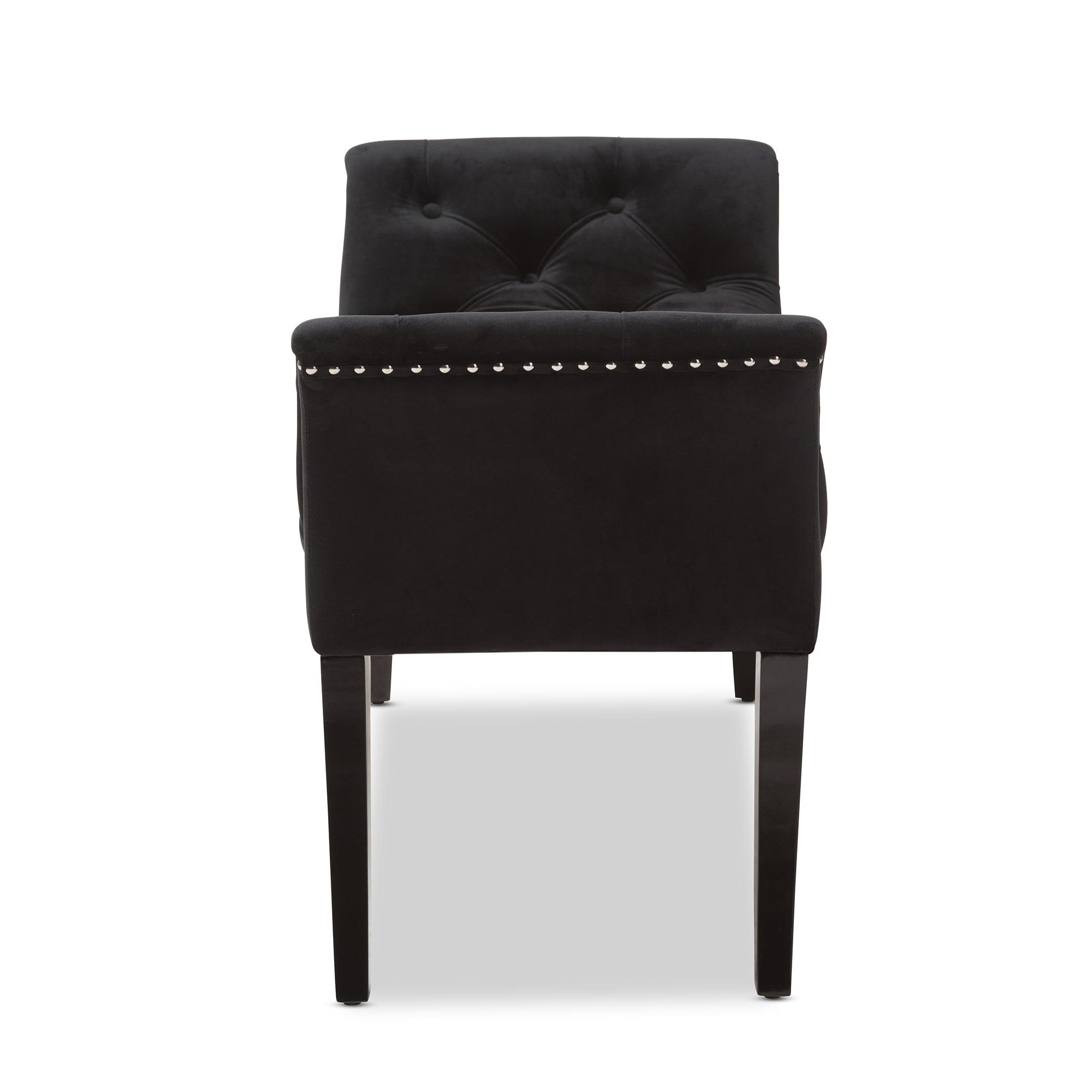 Chandelle Luxe and Contemporary Velvet Upholstered Bench