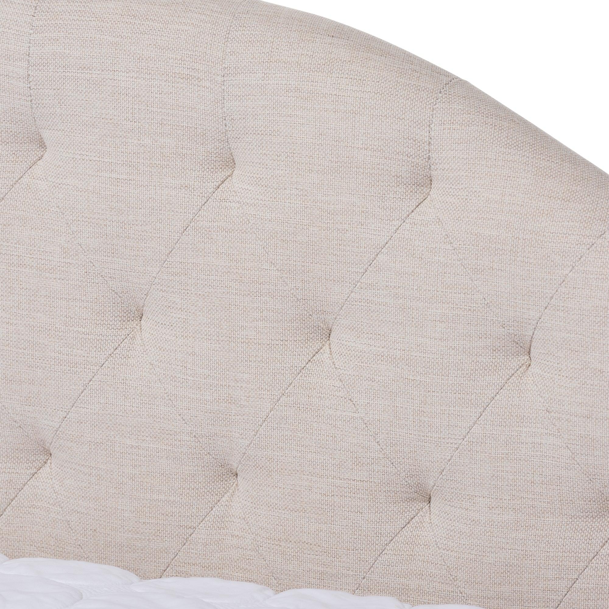 Eliza Modern and Contemporary Light Fabric Upholstered Daybed with Trundle