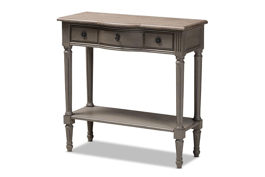 Noelle French Provincial Finished 1-Drawer Wood Console Table