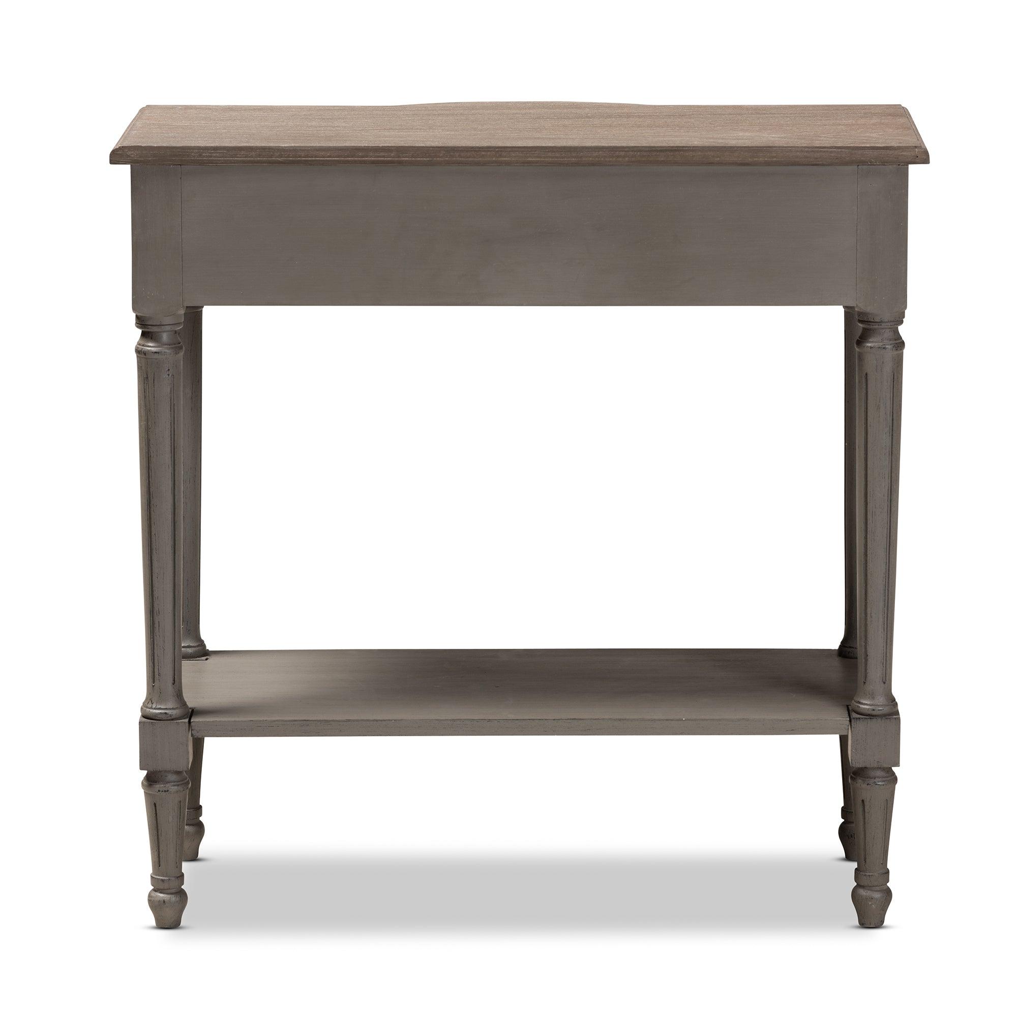 Noelle French Provincial Finished 1-Drawer Wood Console Table