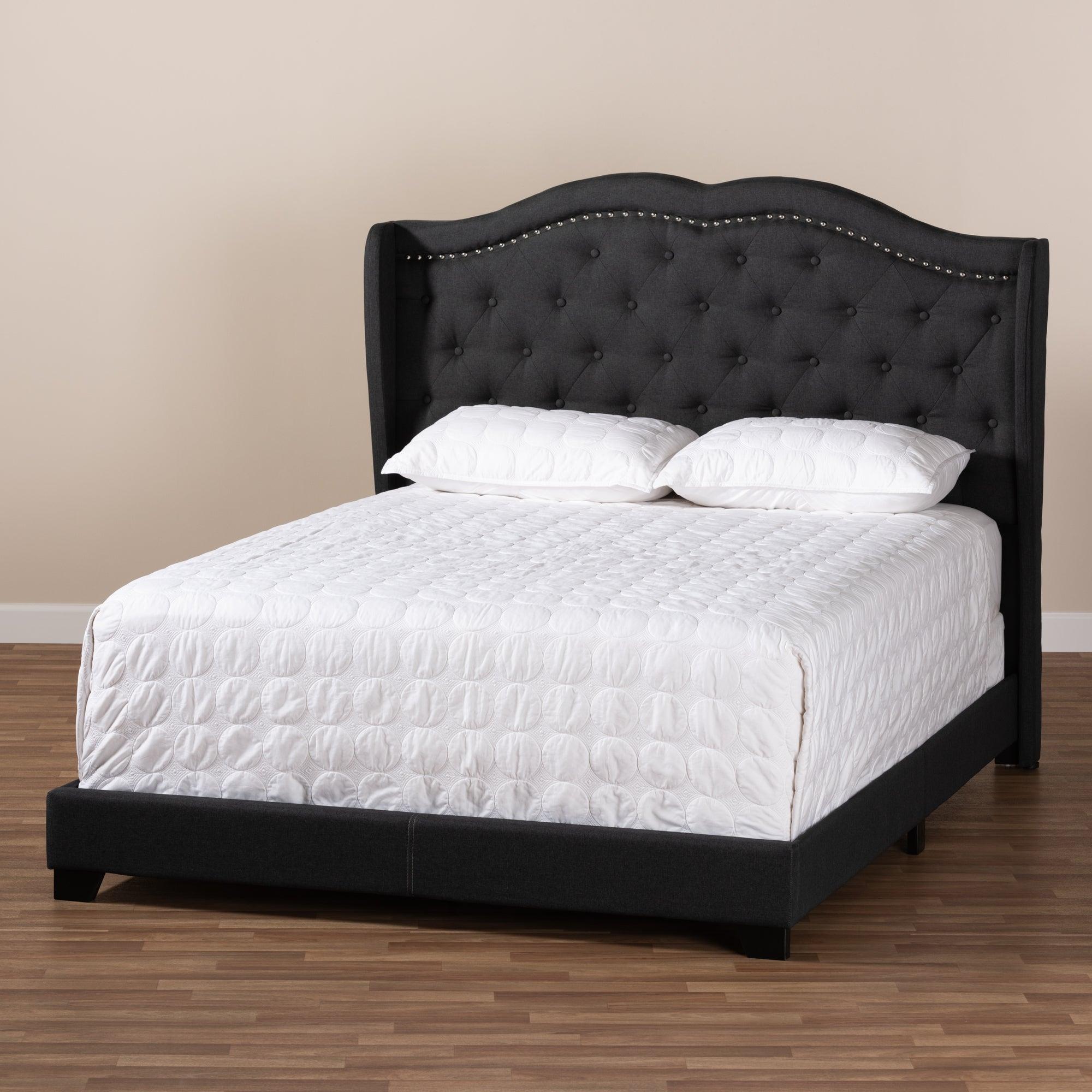 Aden Modern and Contemporary Fabric Upholstered Bed