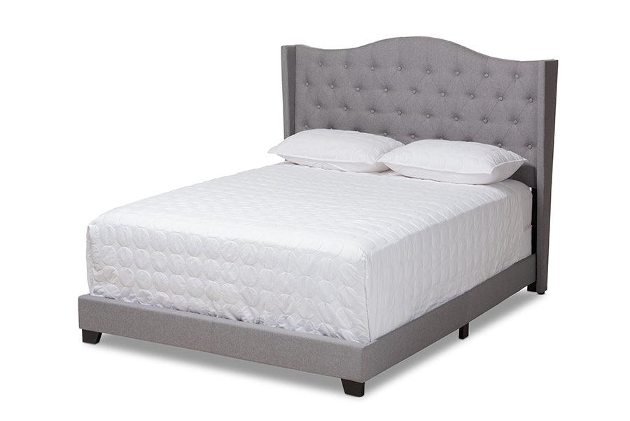 Alesha Modern and Contemporary Fabric Upholstered Bed