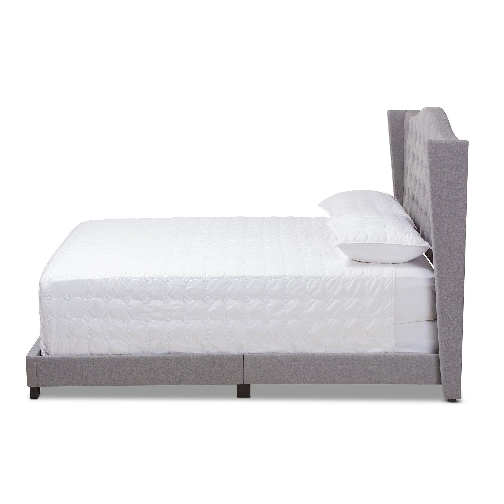 Alesha Modern and Contemporary Fabric Upholstered Bed