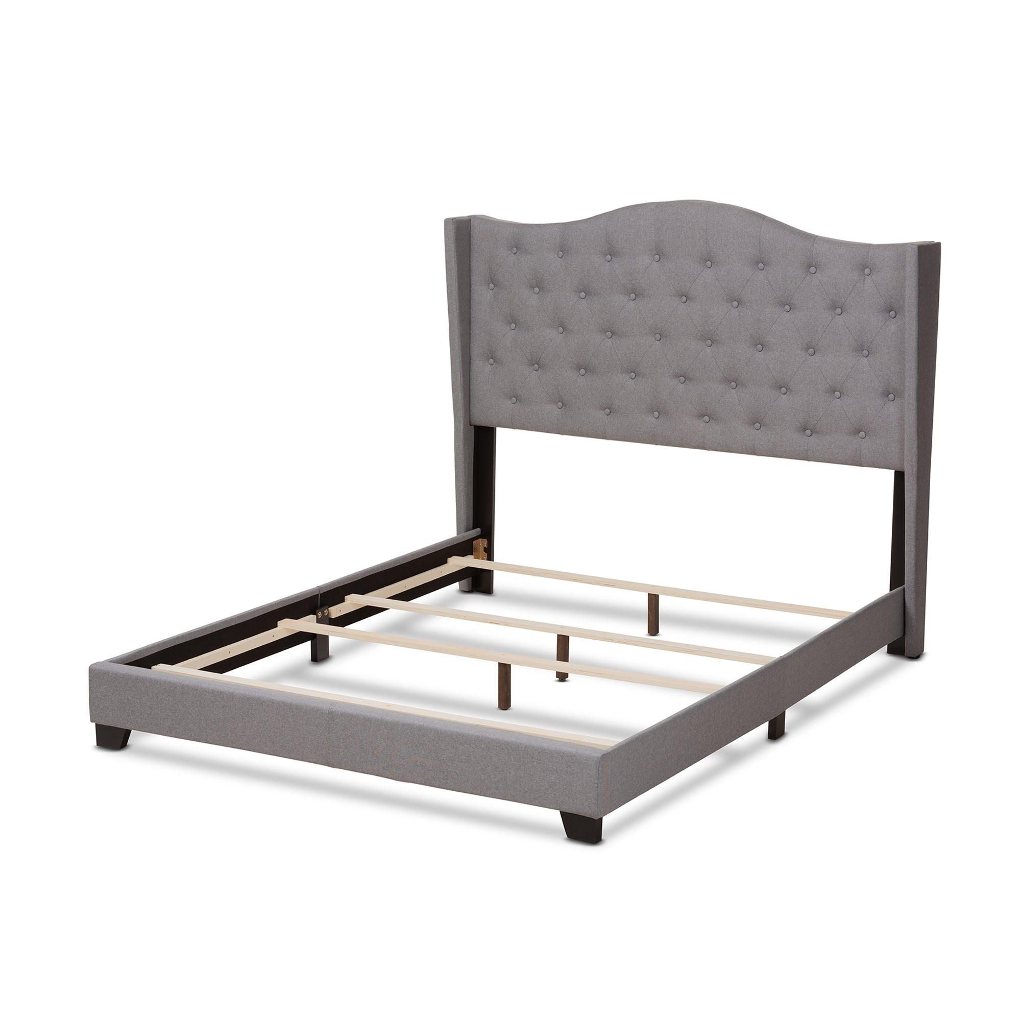 Alesha Modern and Contemporary Fabric Upholstered Bed