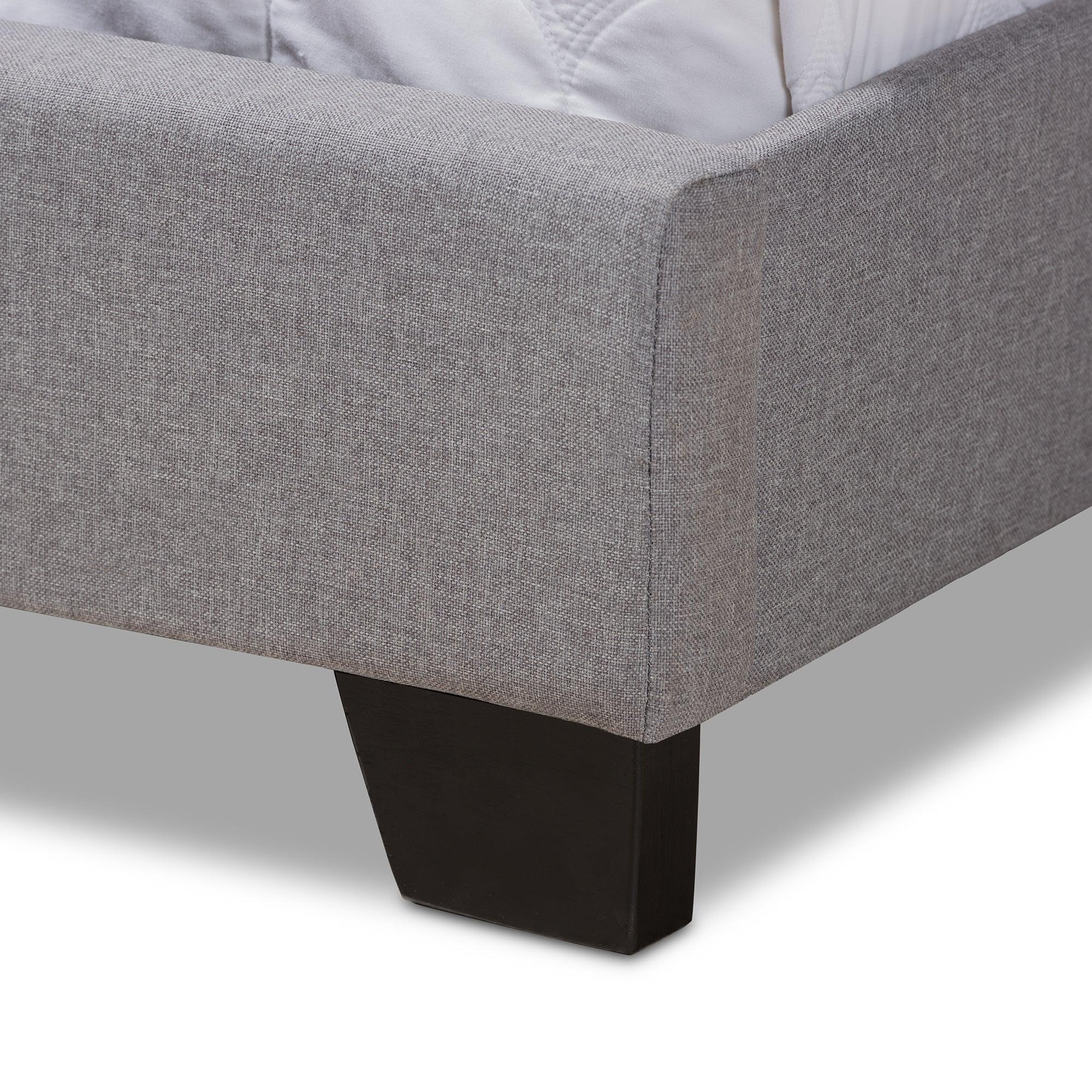 Alesha Modern and Contemporary Fabric Upholstered Bed