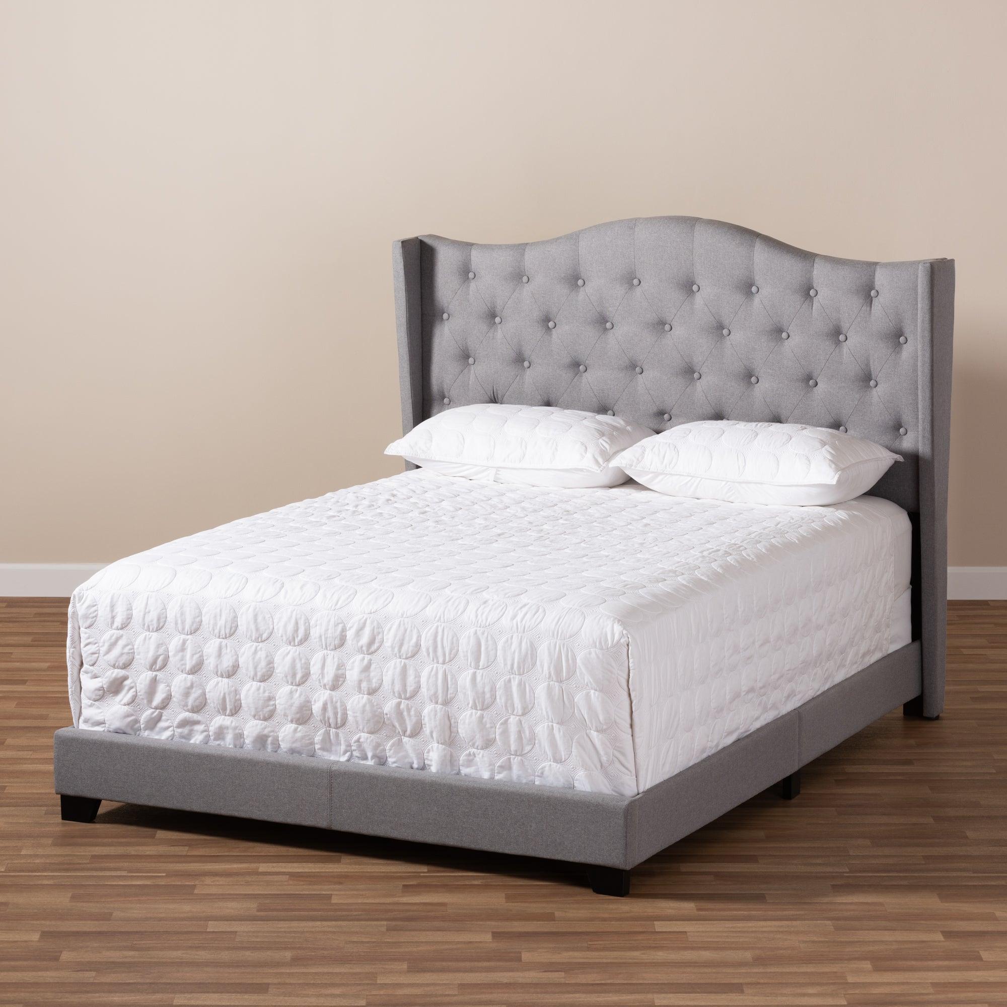 Alesha Modern and Contemporary Fabric Upholstered Bed