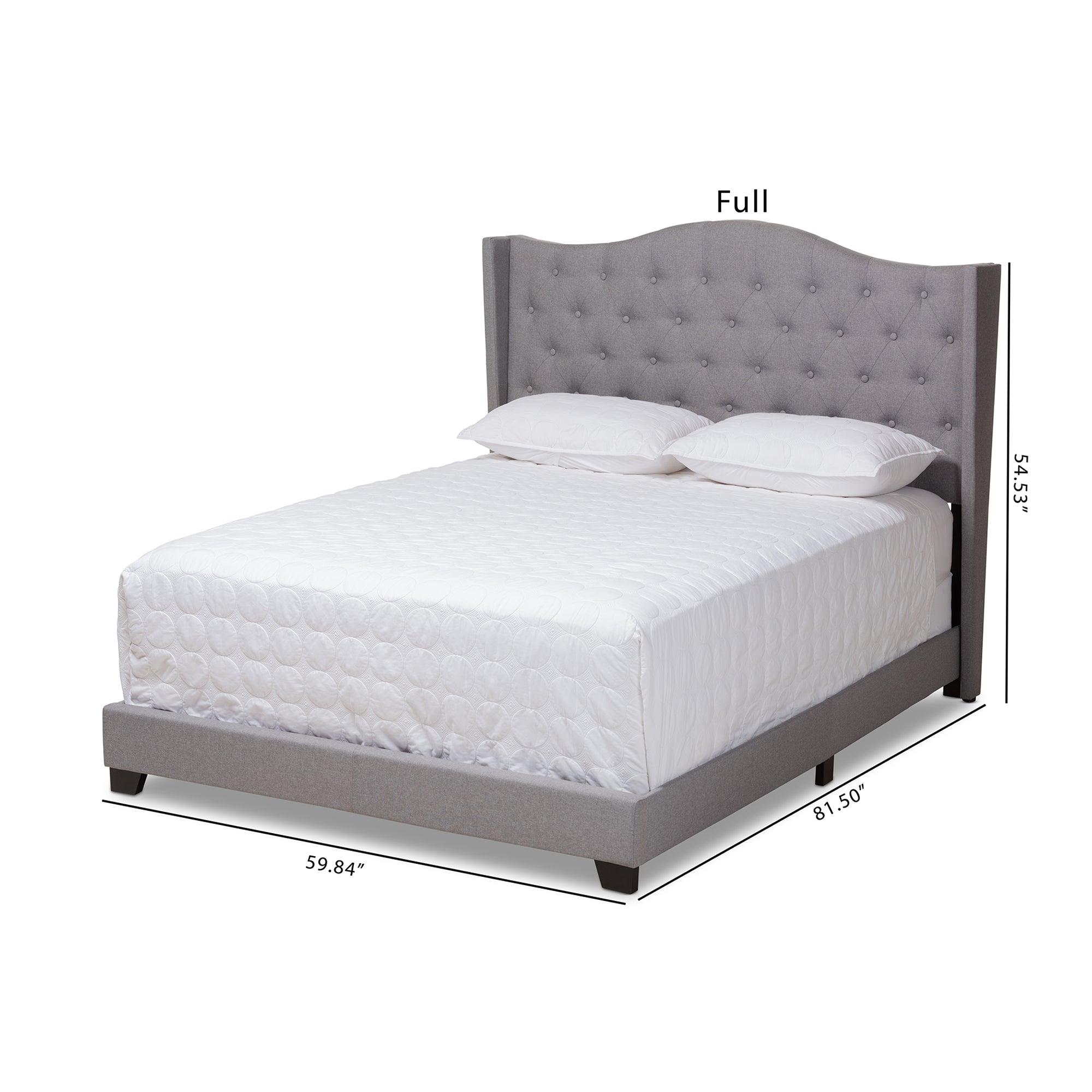 Alesha Modern and Contemporary Fabric Upholstered Bed