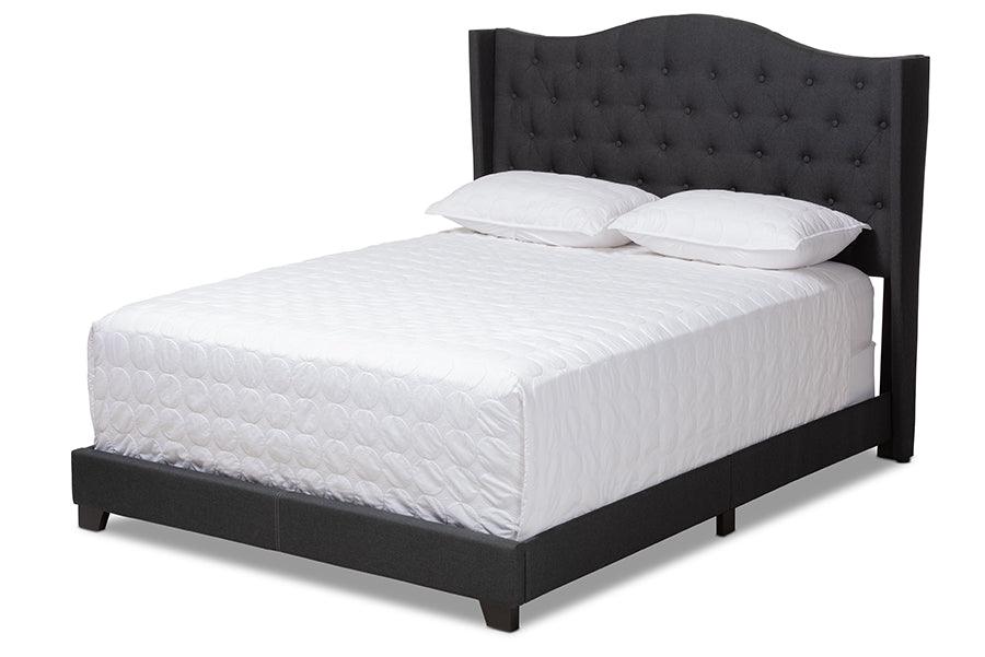 Alesha Modern and Contemporary Fabric Upholstered Bed