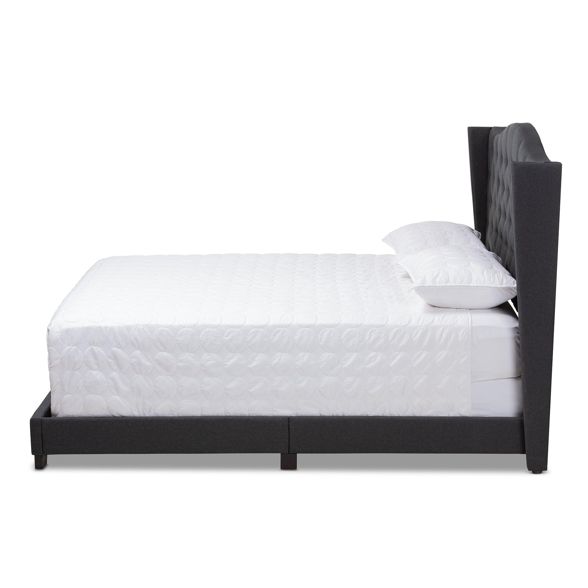 Alesha Modern and Contemporary Fabric Upholstered Bed