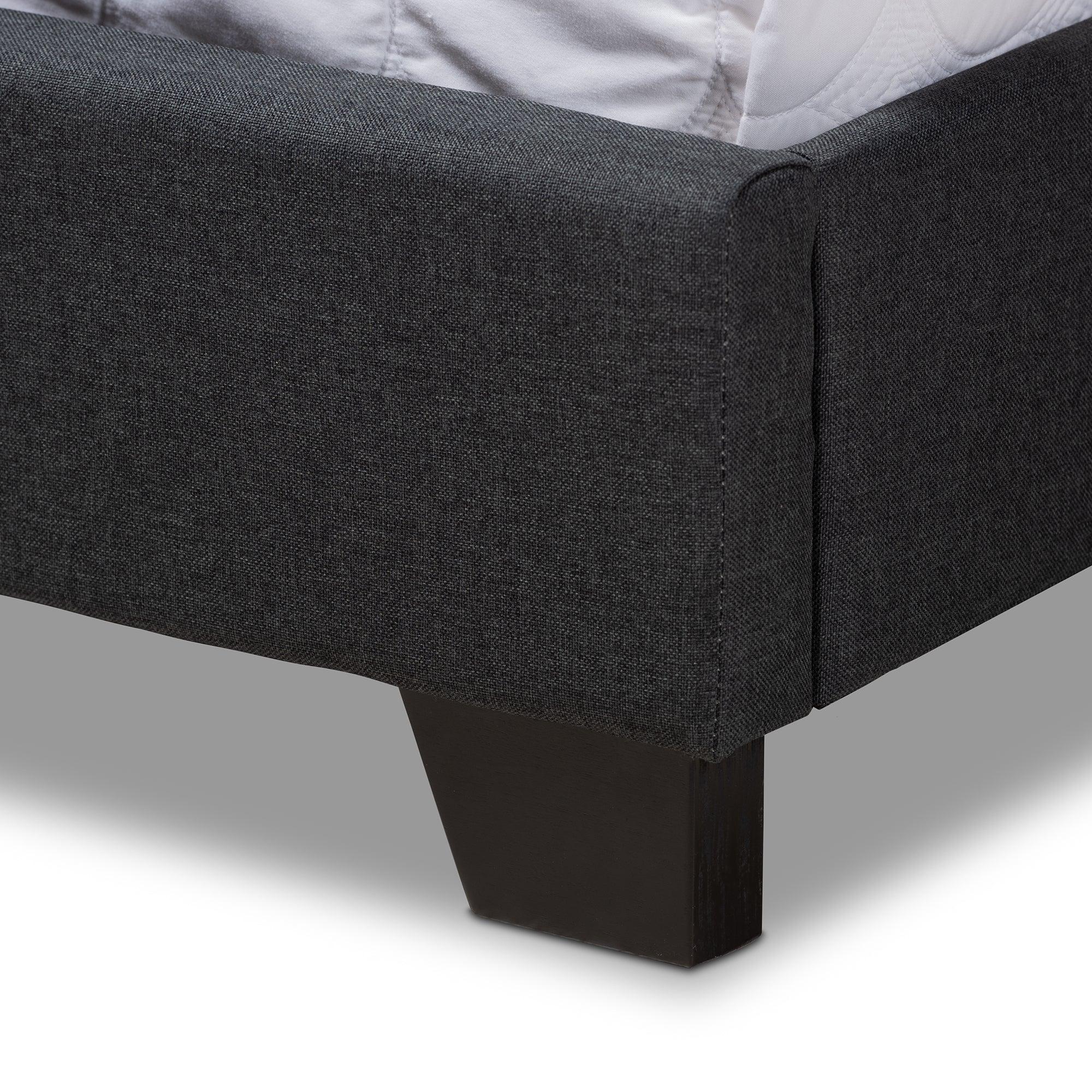 Alesha Modern and Contemporary Fabric Upholstered Bed