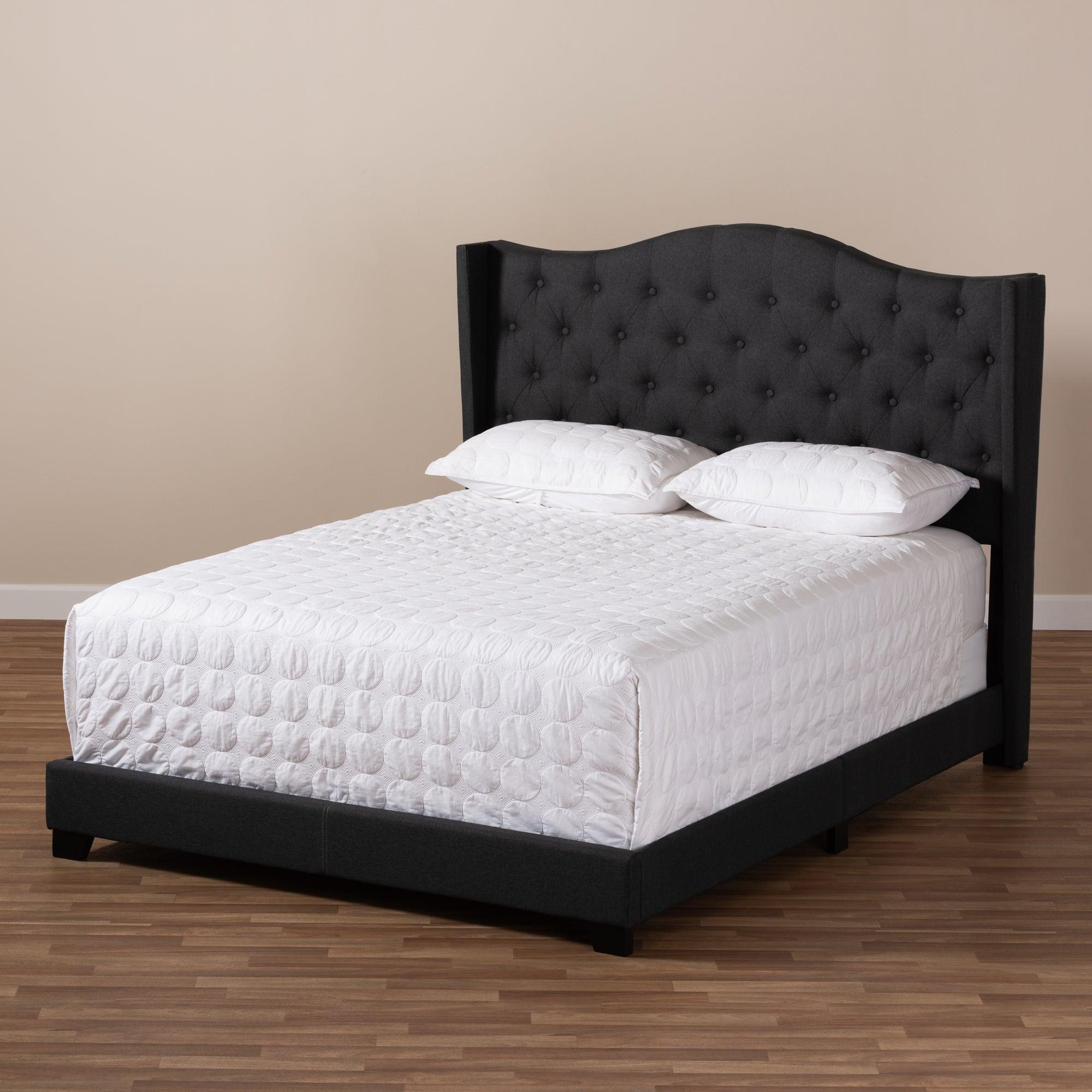 Alesha Modern and Contemporary Fabric Upholstered Bed