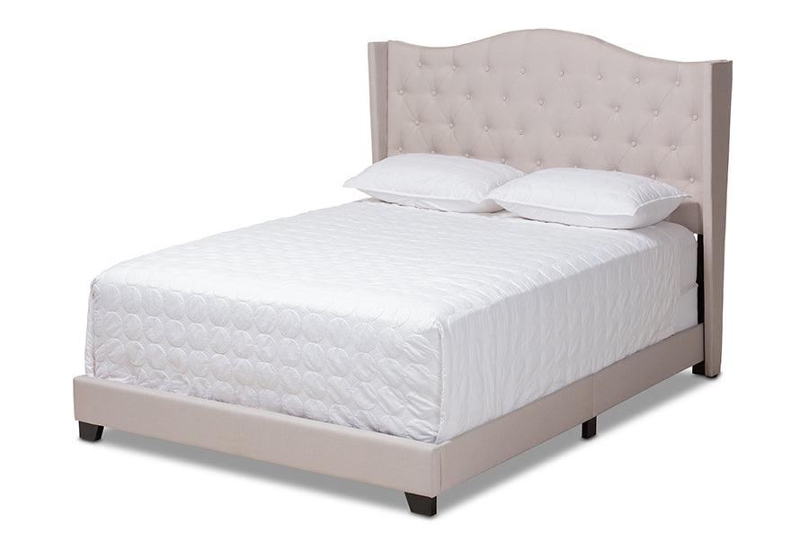 Alesha Modern and Contemporary Fabric Upholstered Bed